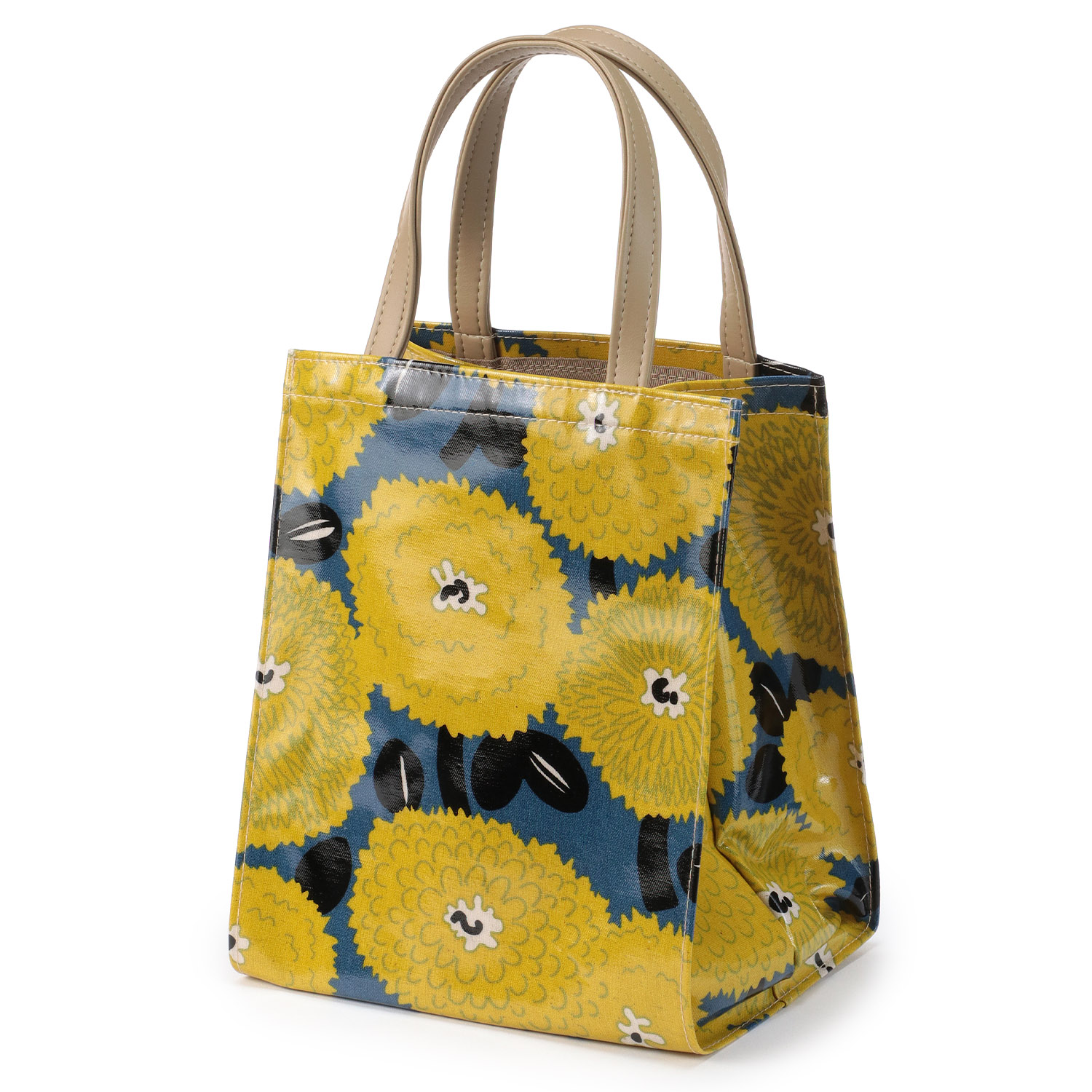 ミスティダリア柄 コーティングミニ手提げ - 画像3