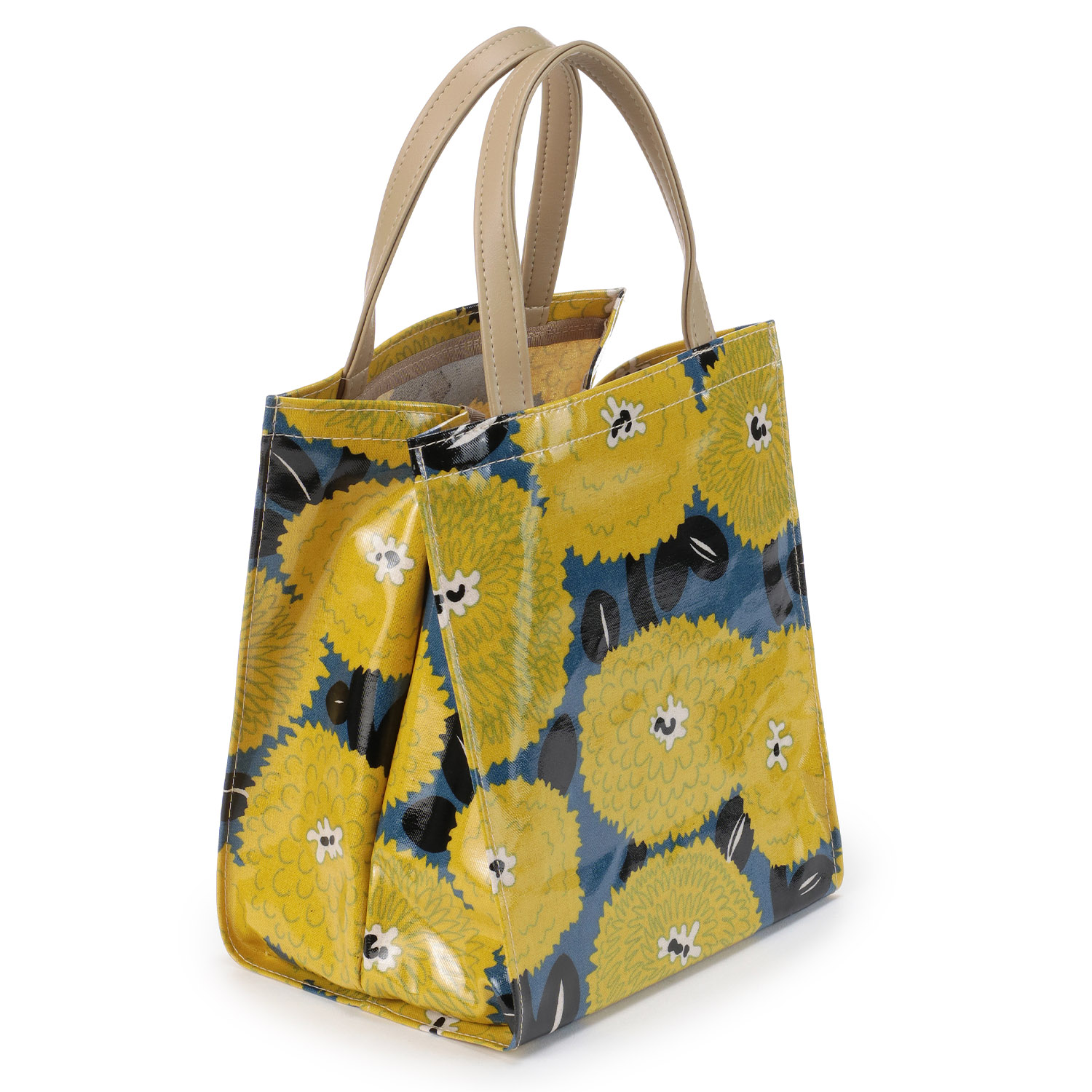 ミスティダリア柄 コーティングミニ手提げ - 画像4