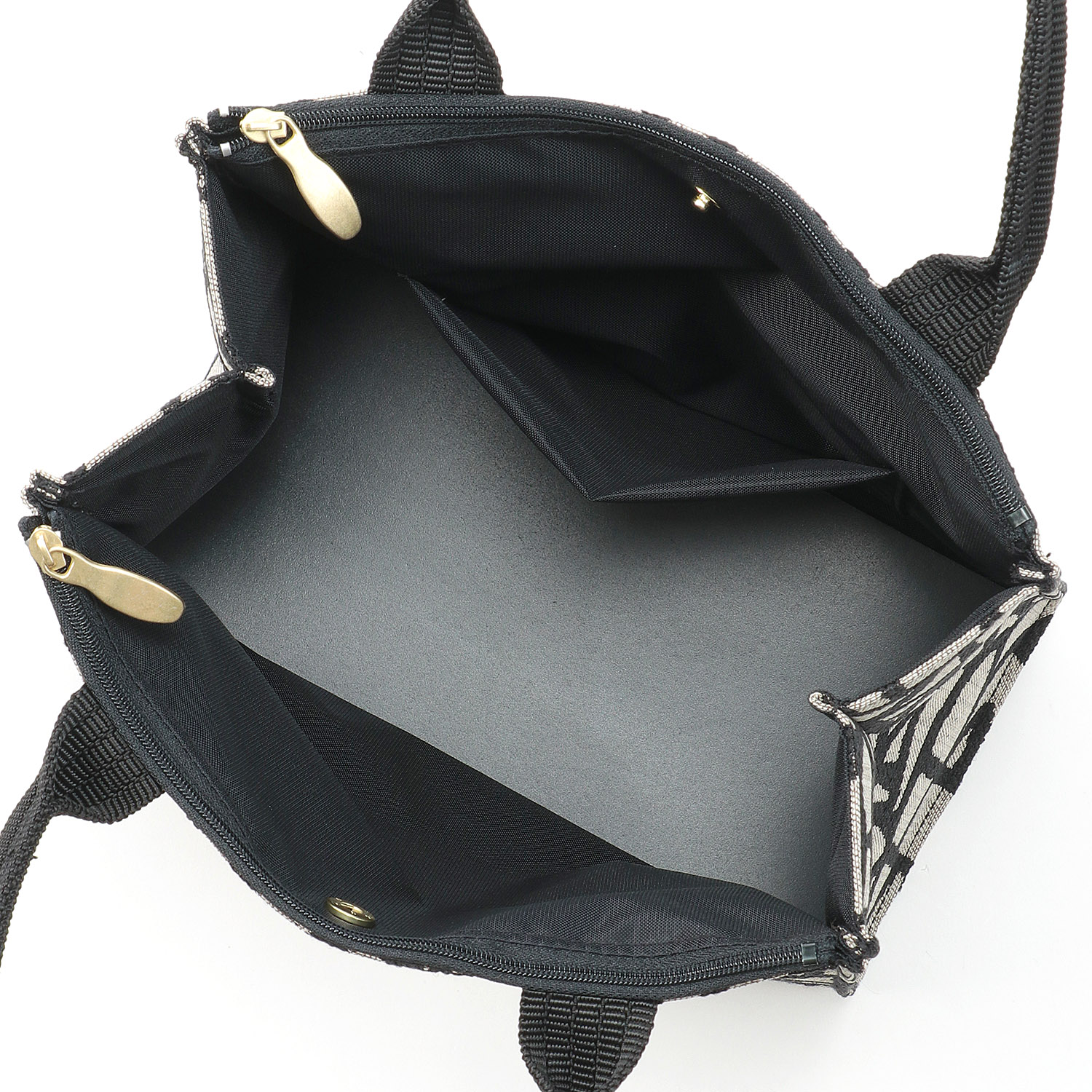 モザイクライン Wファスナー角型バッグ - 画像4