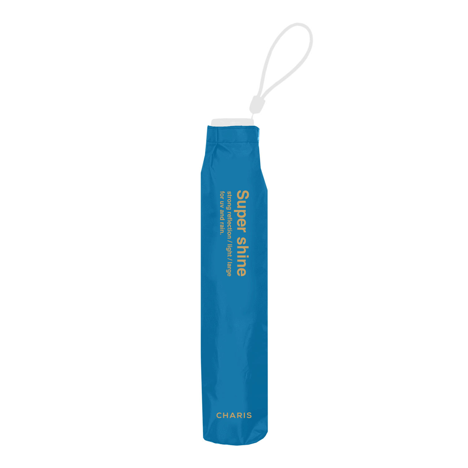 【CHARIS】Super shine カラーロゴ無地55ライト 折傘 - 画像7