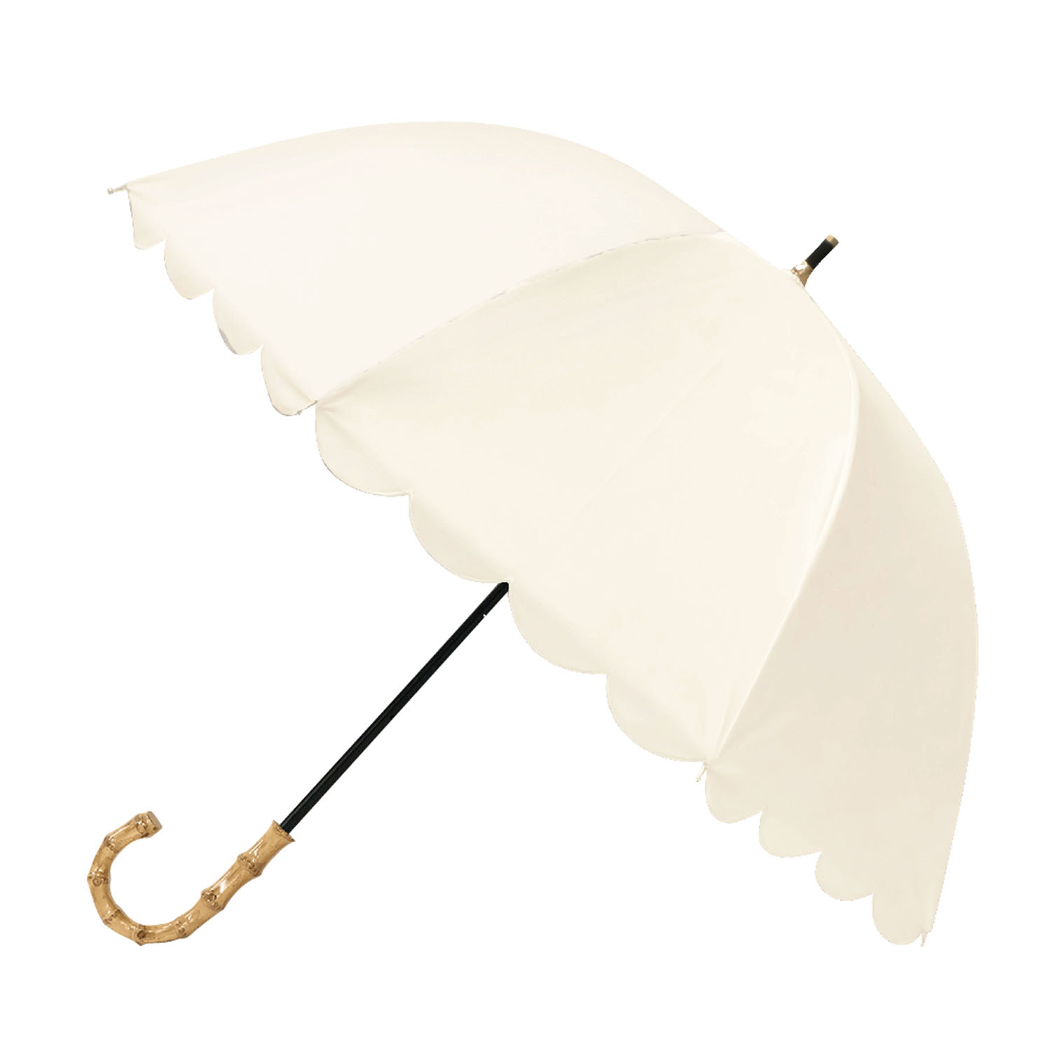 pink trick スカラップ晴雨兼用ショート傘 - 画像2