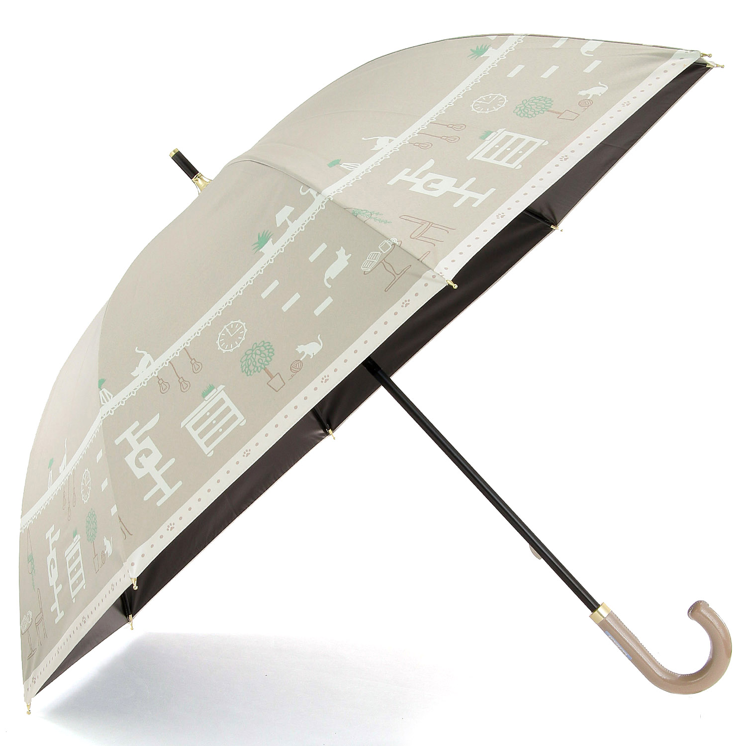 50CM 晴雨兼用 キャットライフ長傘