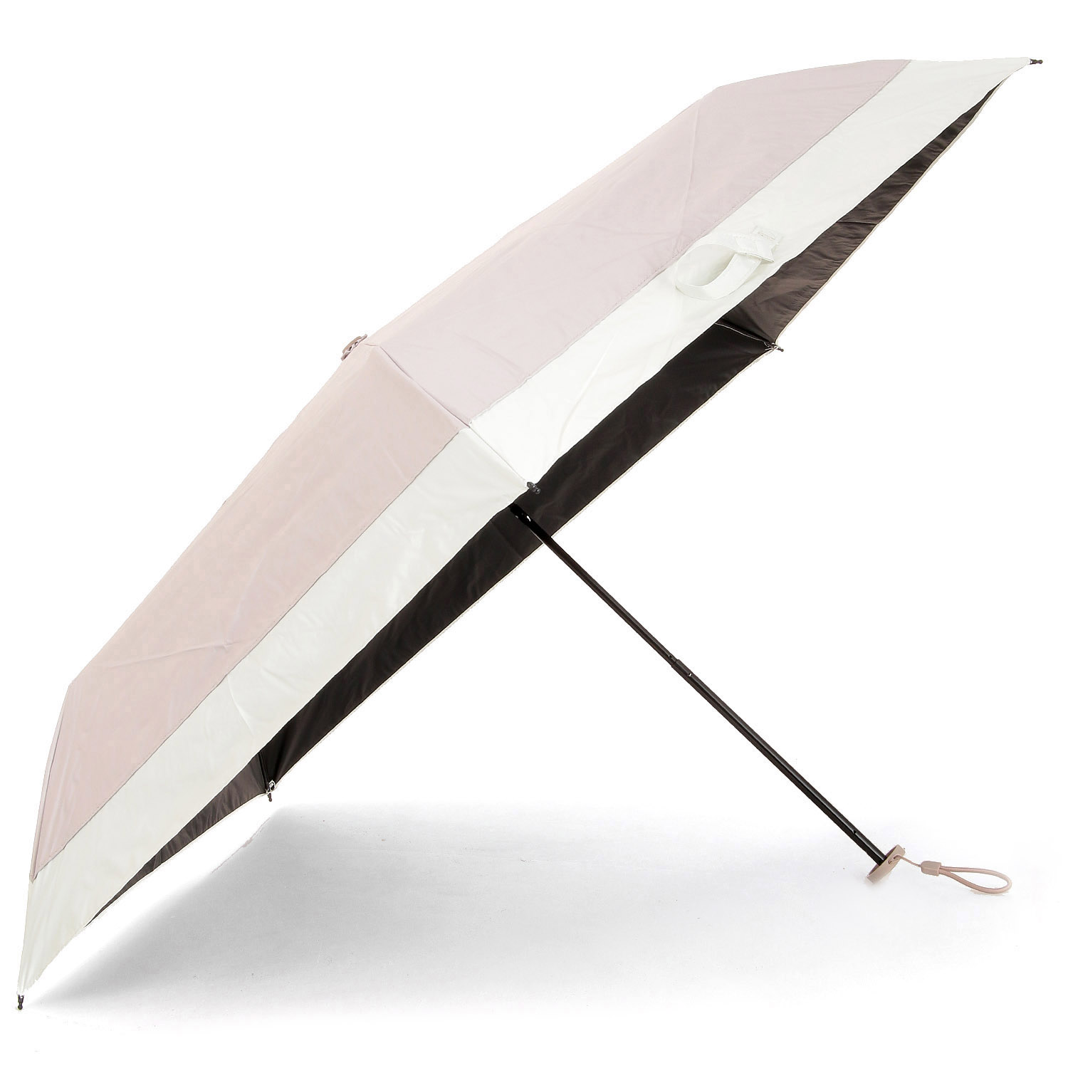 晴雨兼用 PU無地バイカラー 超軽量ミニ傘 - 画像3