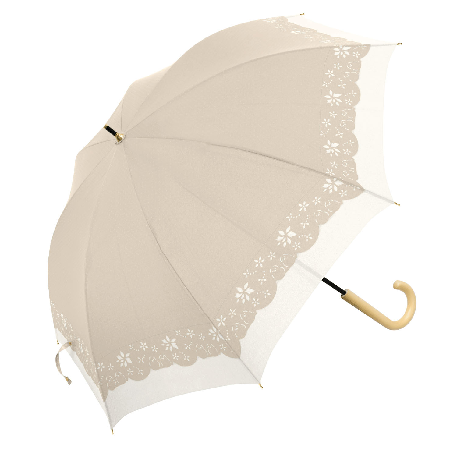 晴雨兼用 シマエナガのヒートカット切継ぎ - 画像1