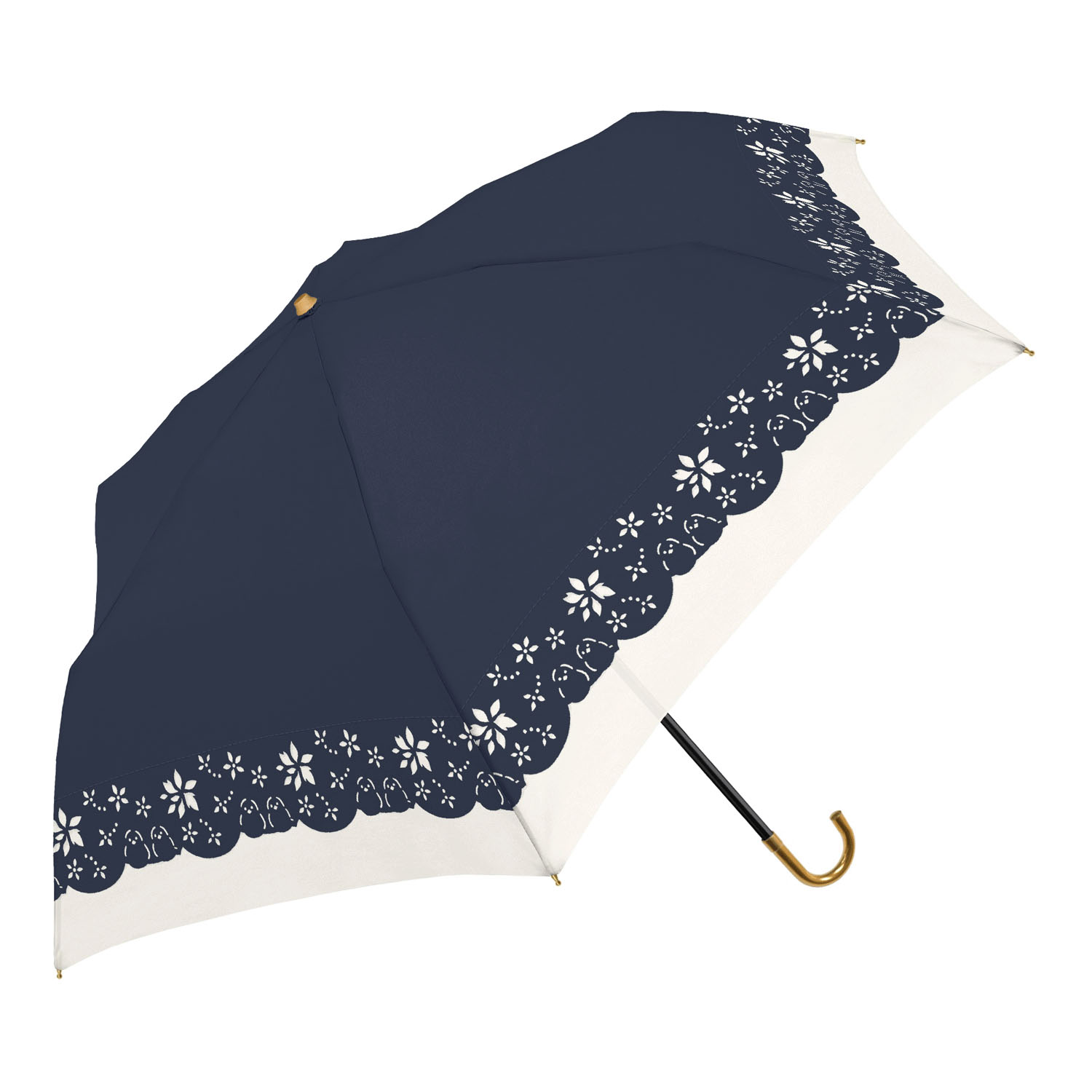 晴雨兼用 シマエナガのヒートカットミニ傘 - 画像3