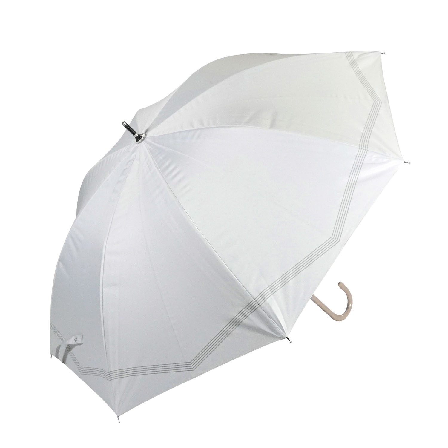 晴雨兼用ボーダーリボン長傘