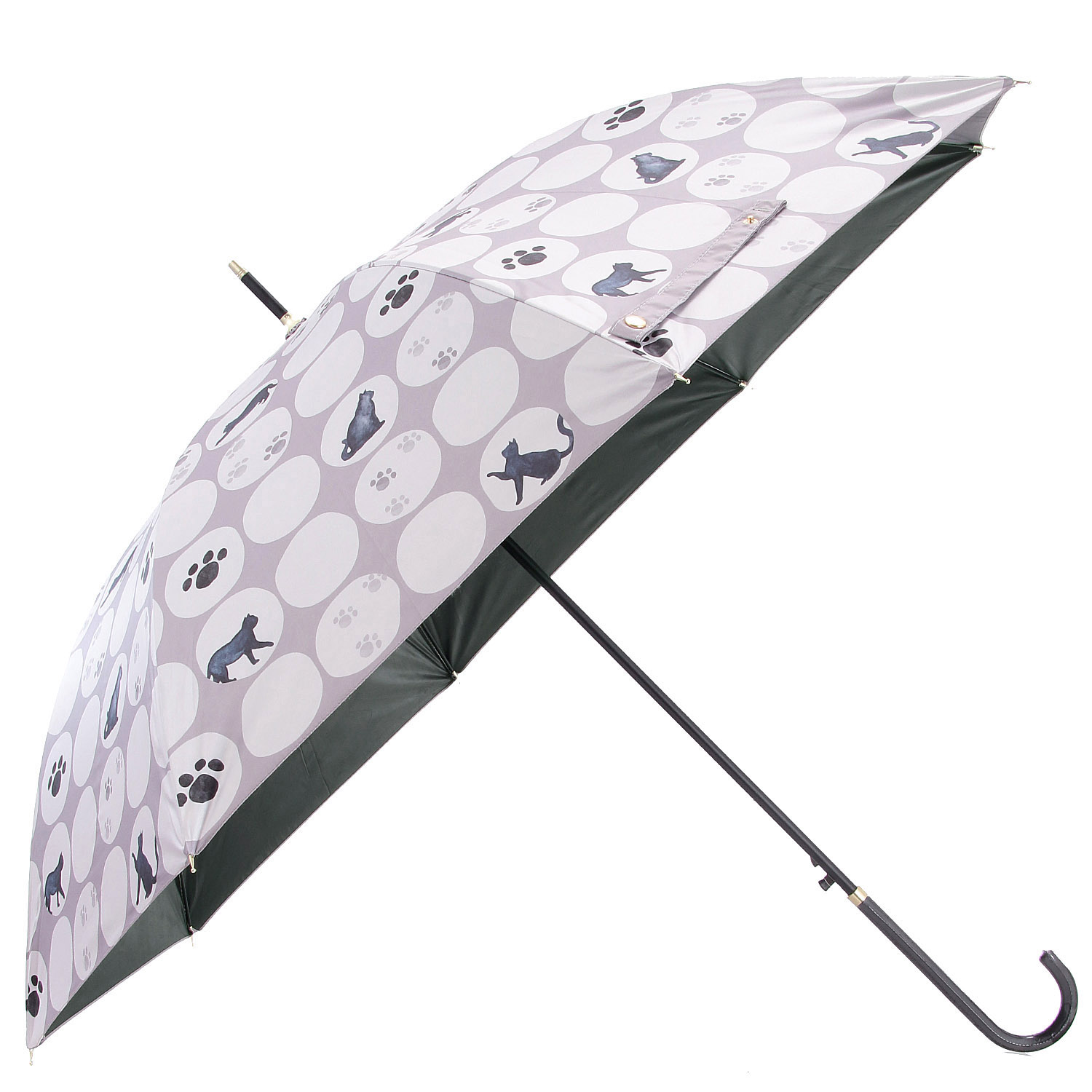 【23番色次回6月】 ドット＆キャット 晴雨兼用長傘