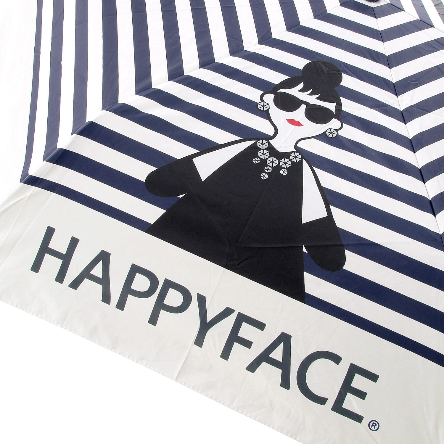 【HAPPYFACE】 ボーダー晴雨兼用折傘 - 画像5