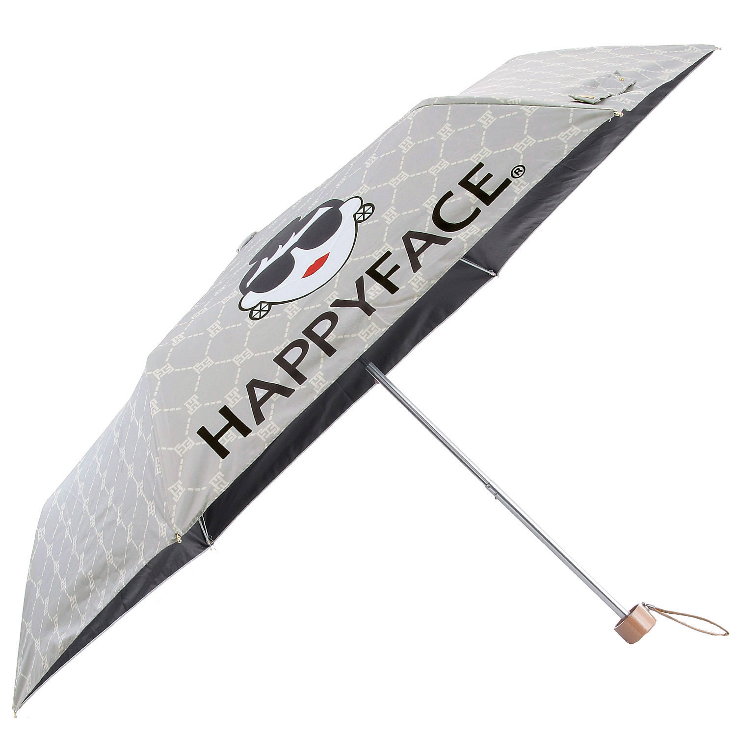 【HAPPYFACE】 クロスライン晴雨兼用折傘 - 画像1