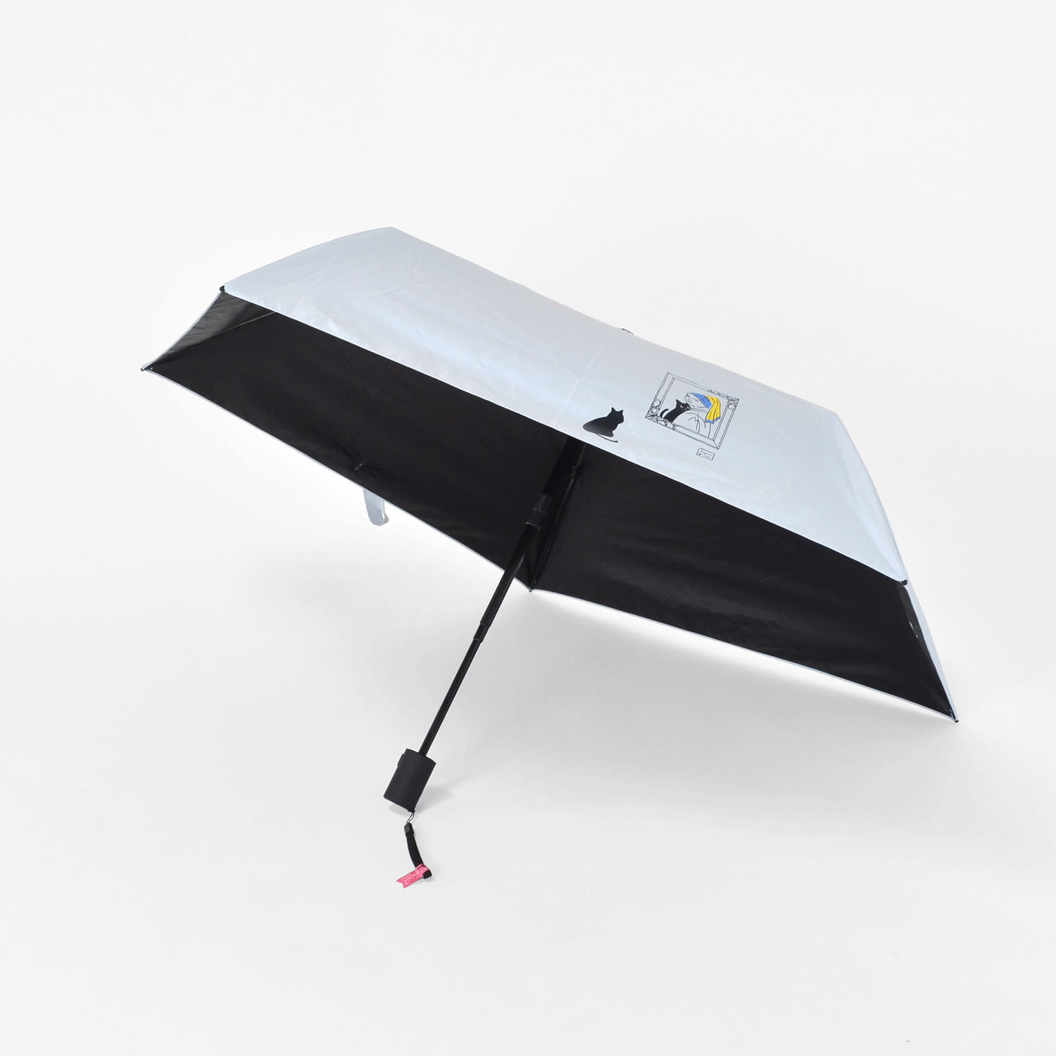 【オールウェザー】ミュージアムキキャット自動開閉ミニ傘 - 画像4