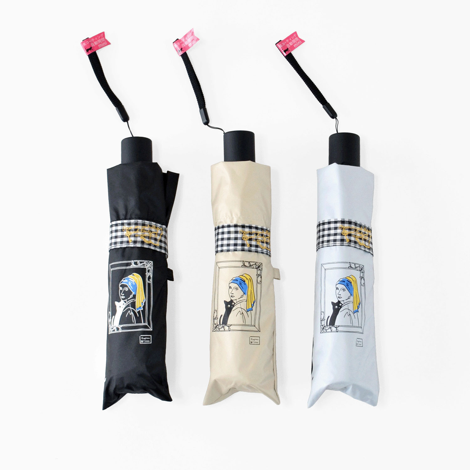 【オールウェザー】ミュージアムキキャット自動開閉ミニ傘 - 画像5