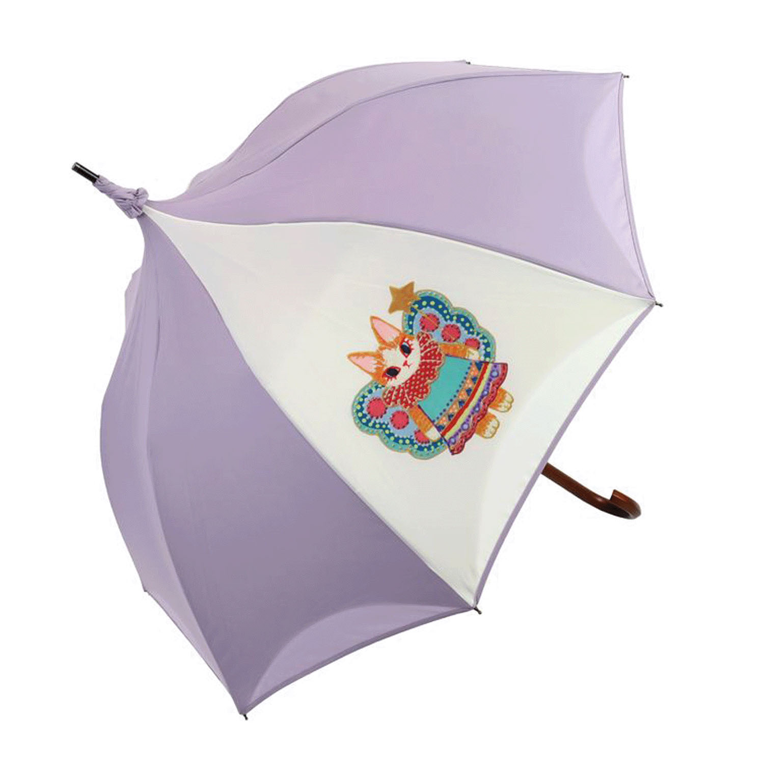 「福嶋吾然有」コラボ 妖精猫晴雨長傘（パゴタスタイル） - 画像13