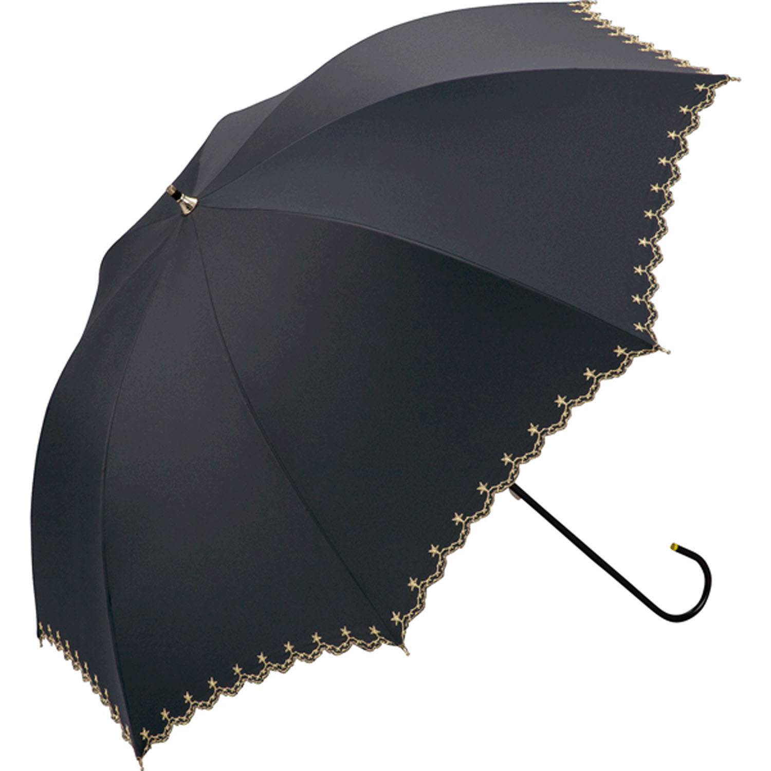 Wpc．遮光星柄スカラップ長傘 - 画像1