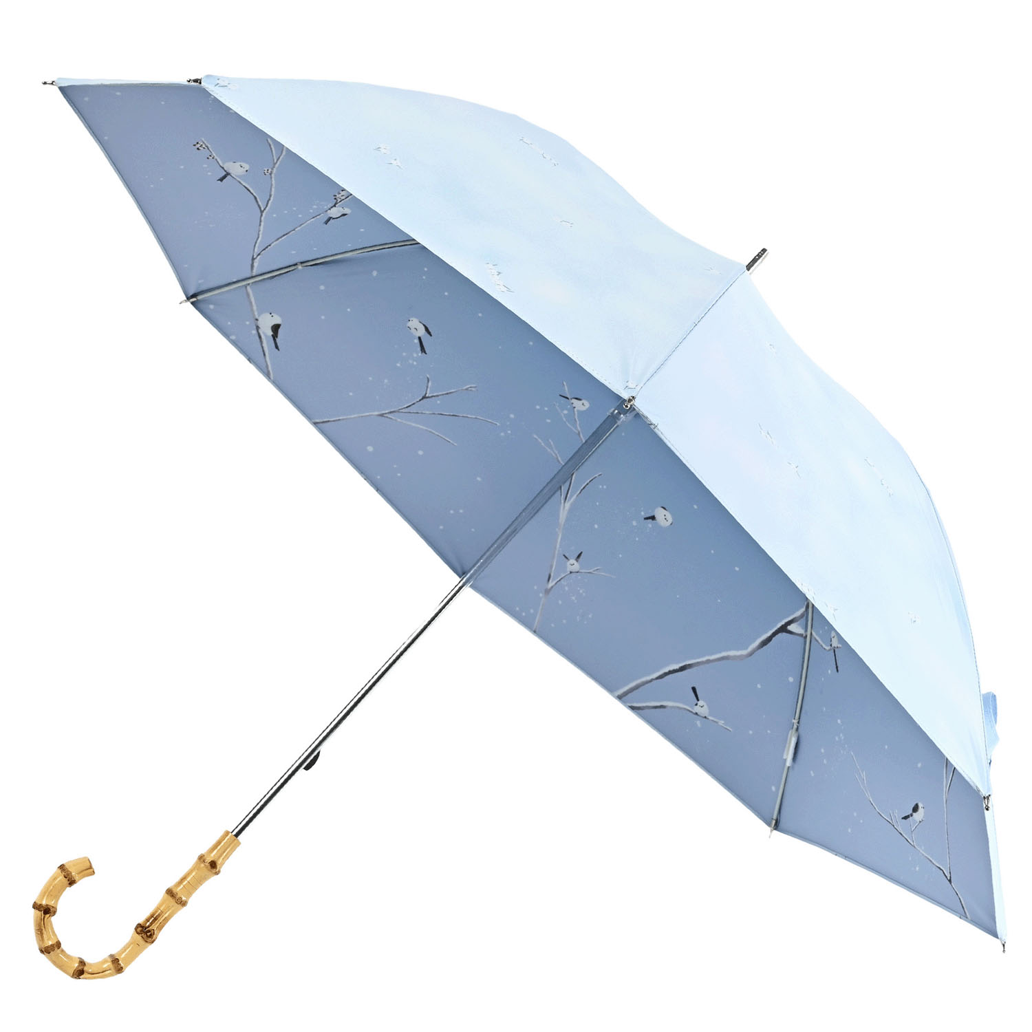 晴雨兼用 シマエナガ長傘 - 画像2