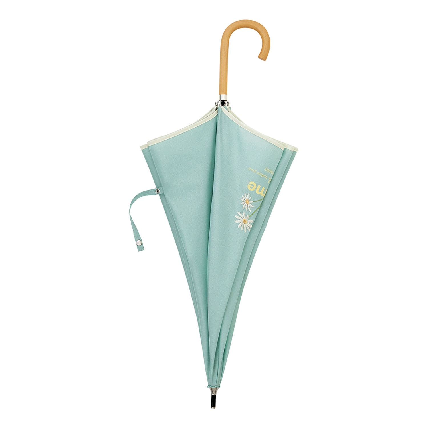 【because】晴雨兼用 タイポフラワー刺繍長傘 - 画像5