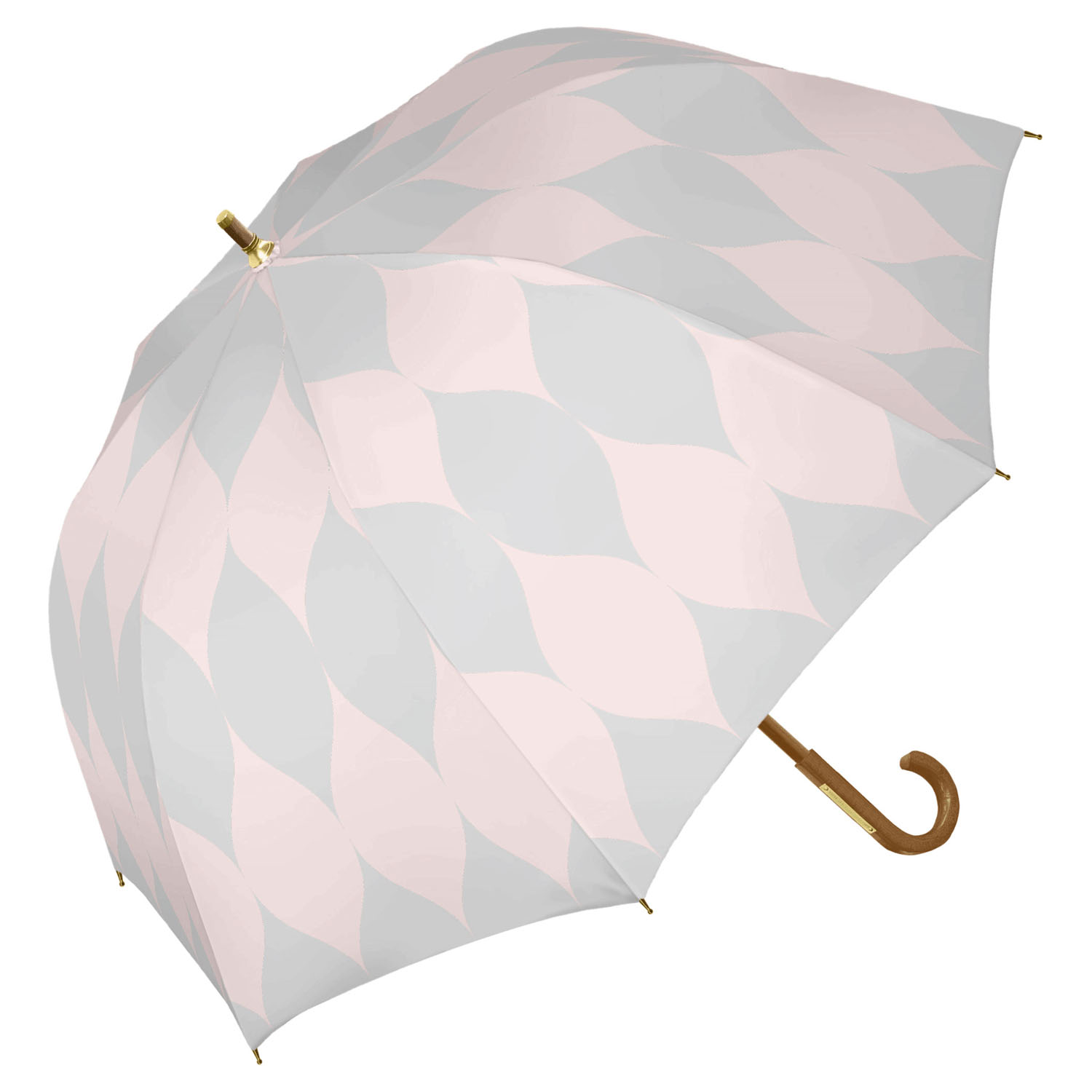 【assa】 晴雨兼用ボディラップ アラベスク長傘 - 画像3