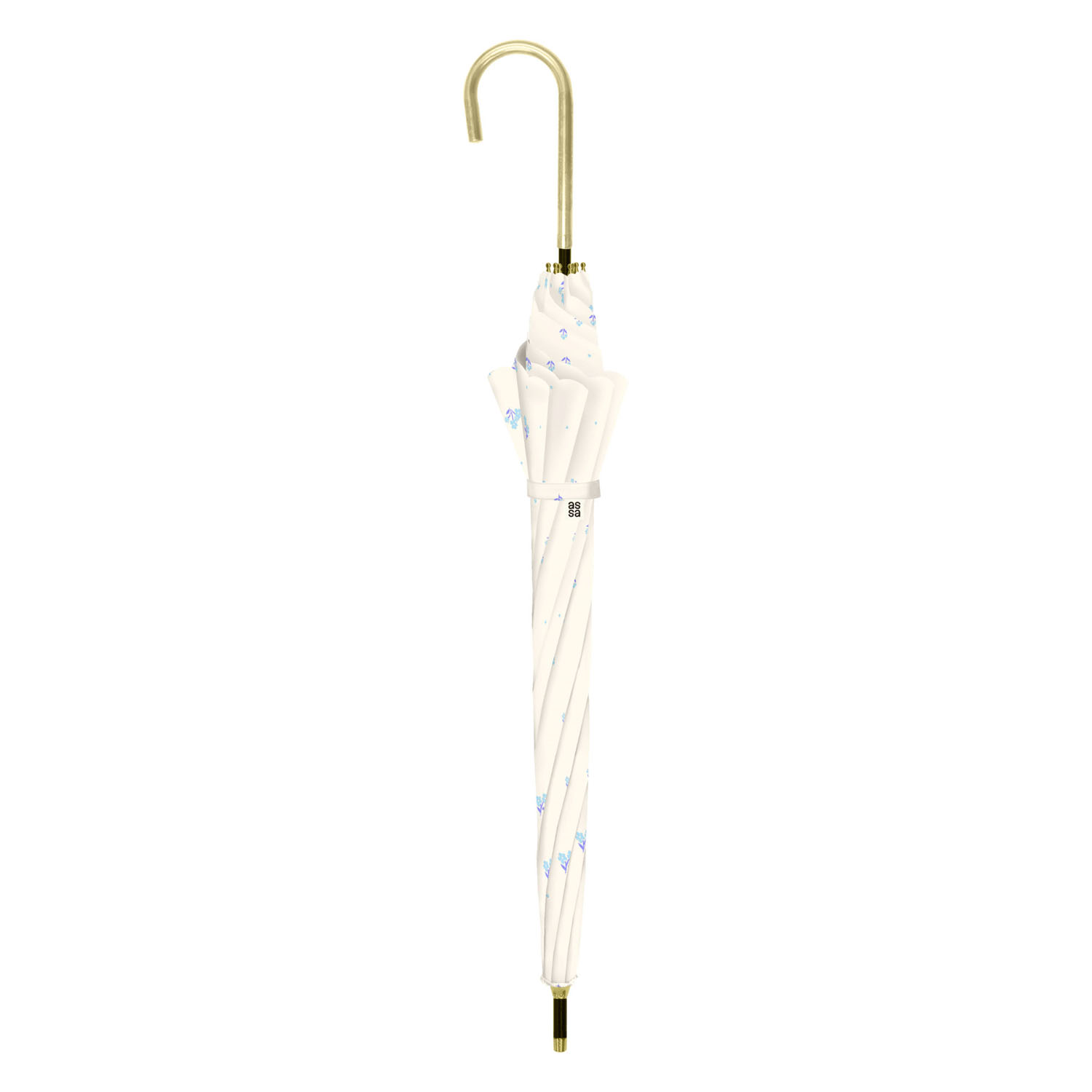 【assa】 晴雨兼用クラシカルフラワー長傘 - 画像4