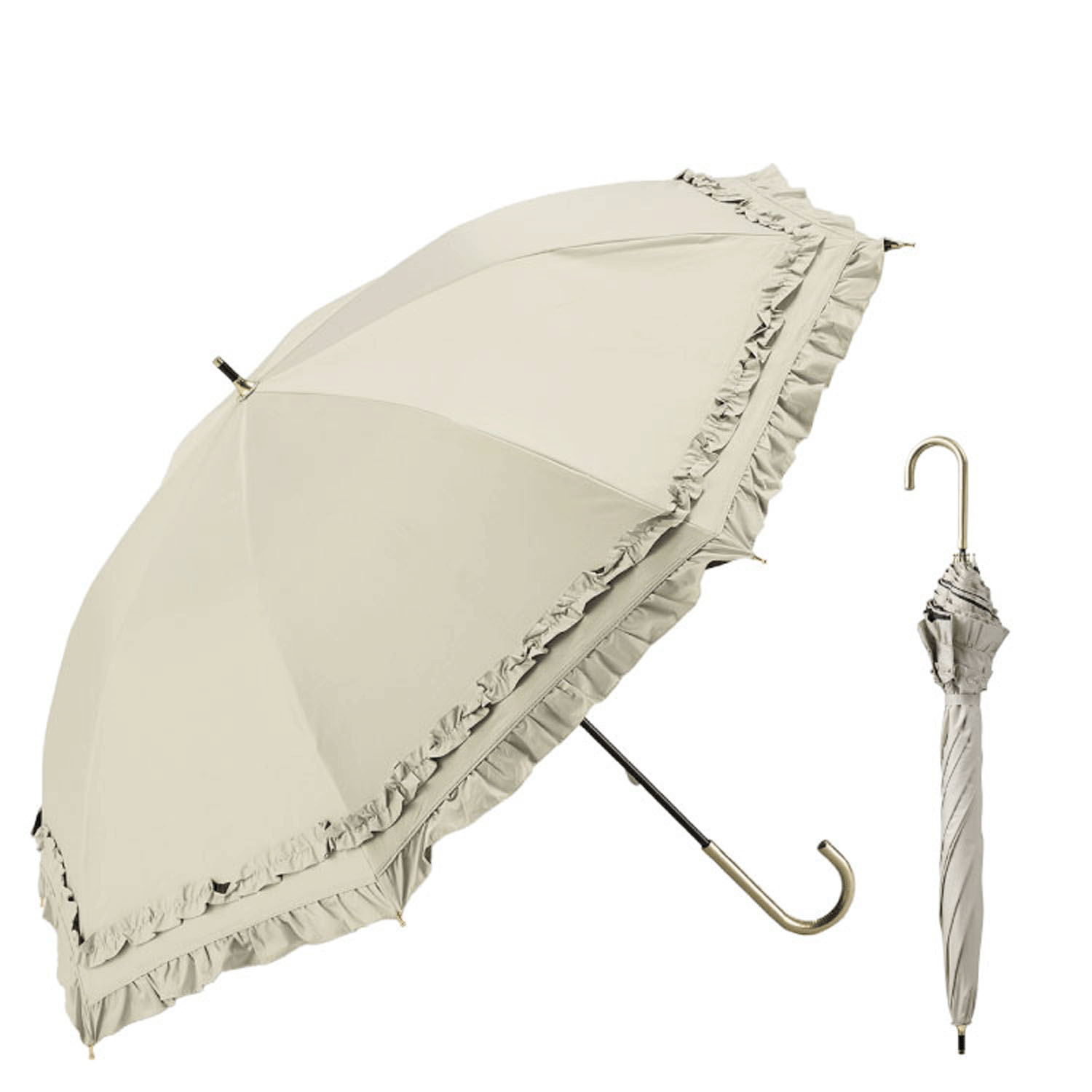 【ダブルフリル】 晴雨兼用 ダブリフリル長傘 - 画像2