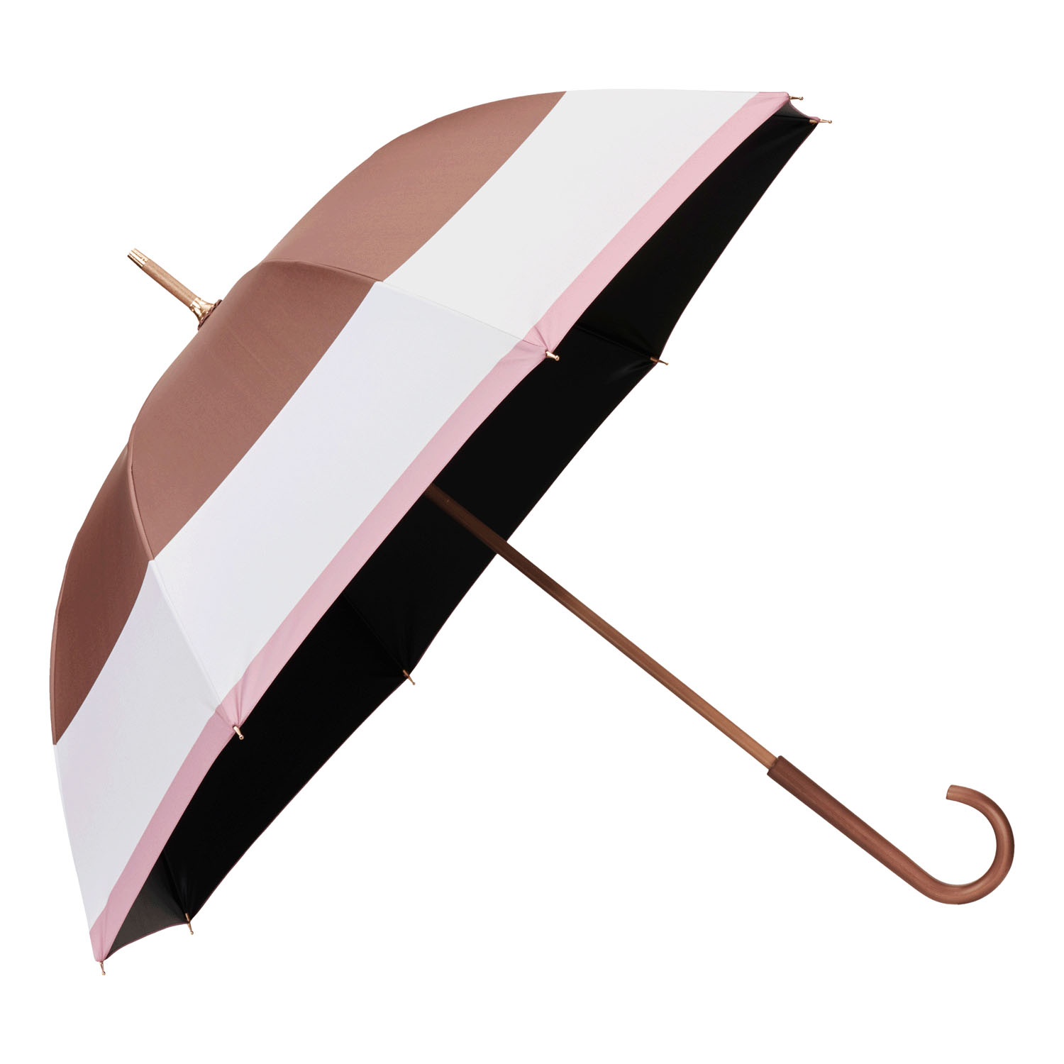 【water front】 モクット晴雨兼用ブロックボーダー長傘