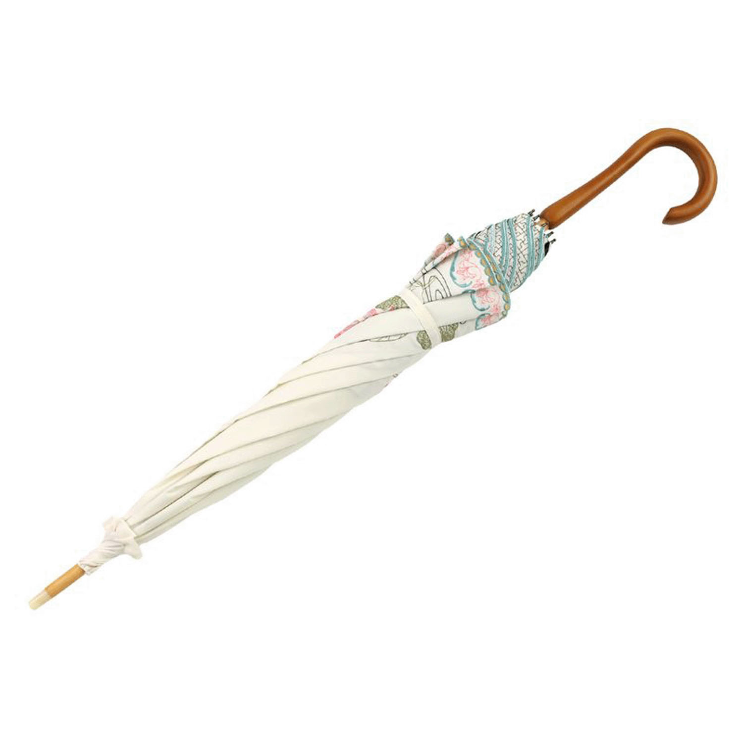 完全遮光 （晴雨兼用）女優日傘 「蓮花オーガンジー刺繍かわず張り」 - 画像6