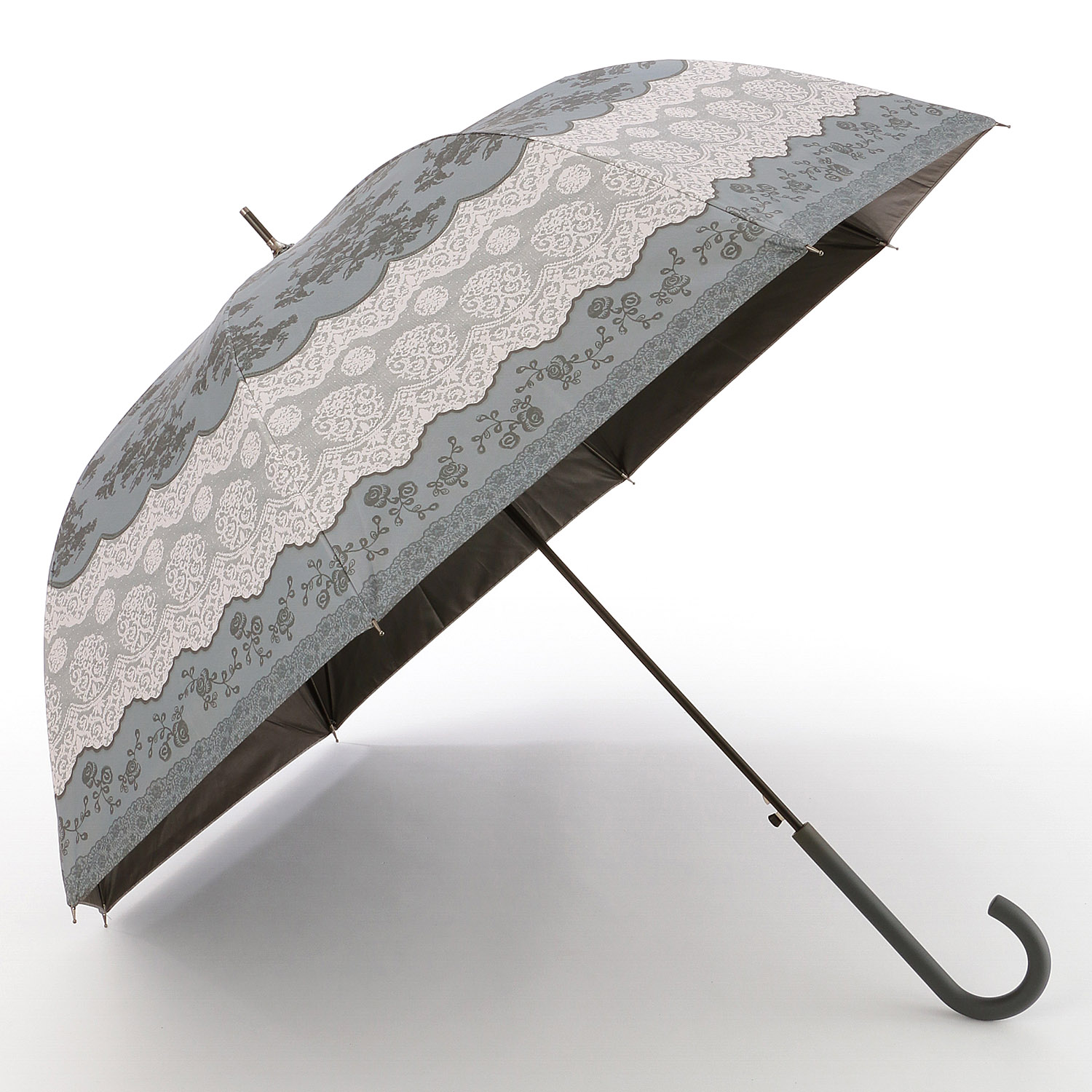 晴雨兼用傘 レース柄ジャンプ