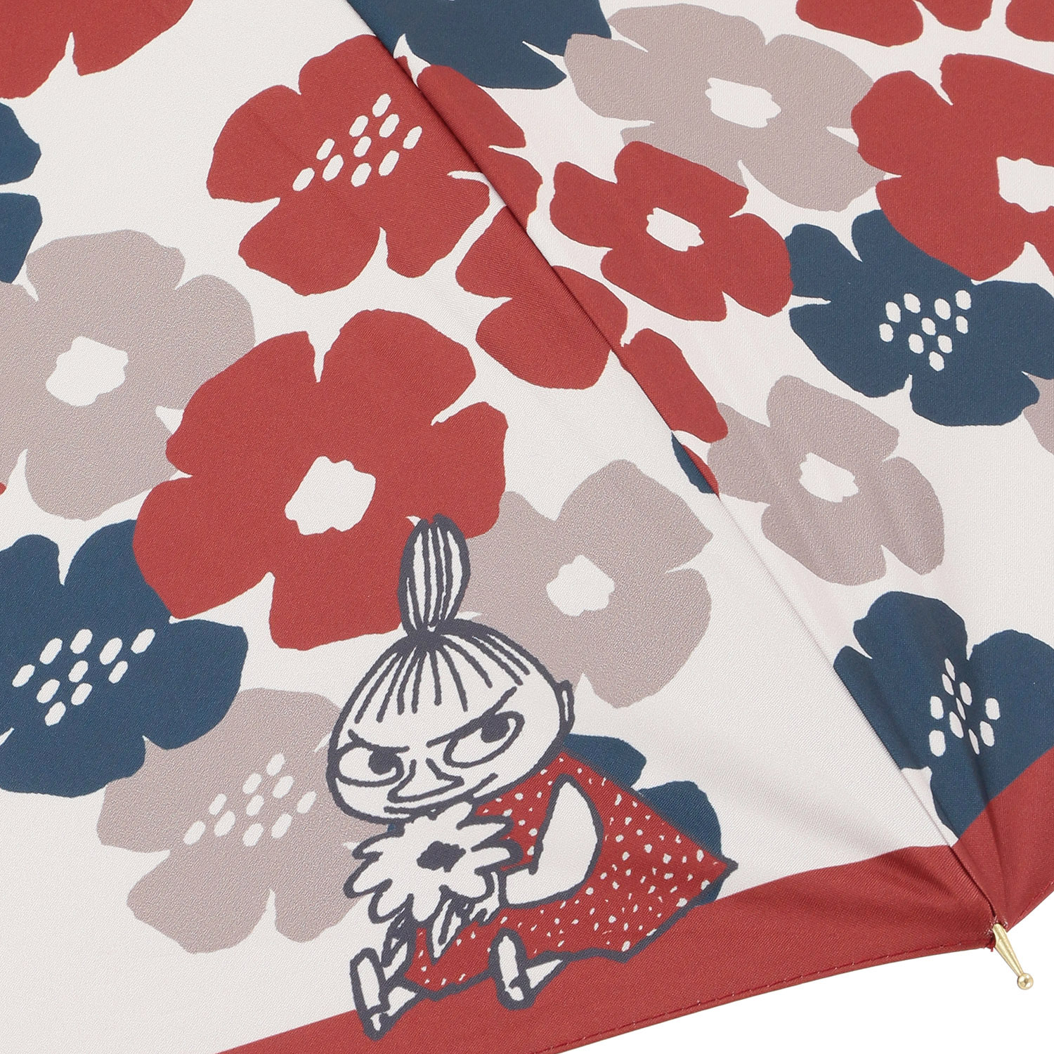 晴雨兼用傘 MOOMIN 花好きリトルミイ ジャンプ傘 - 画像3