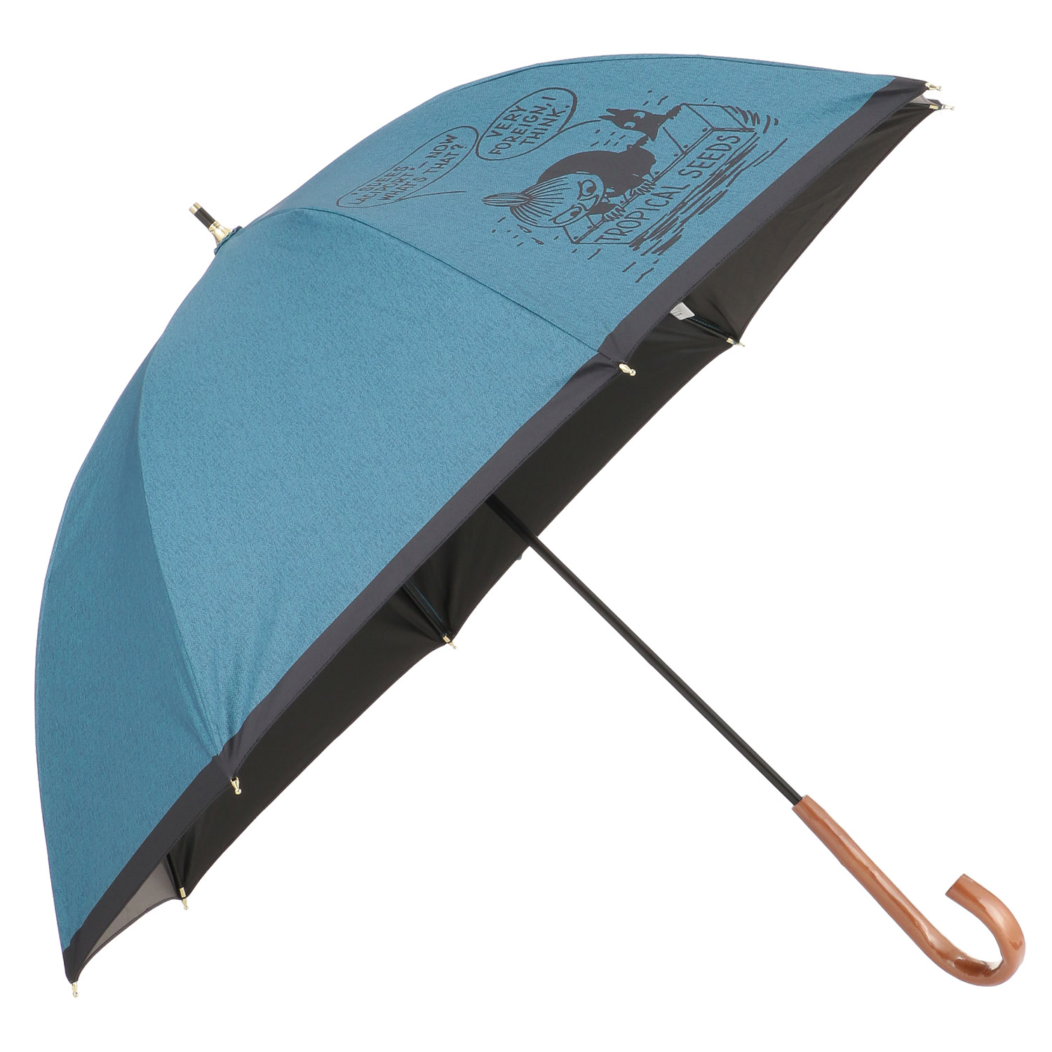 晴雨兼用傘 MOOMIN 漂流リトルミイ柄 ショート傘 - 画像2