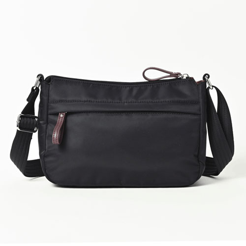 BORSETTIAMO 撥水ナイロン横型ショルダーバッグ - 画像10