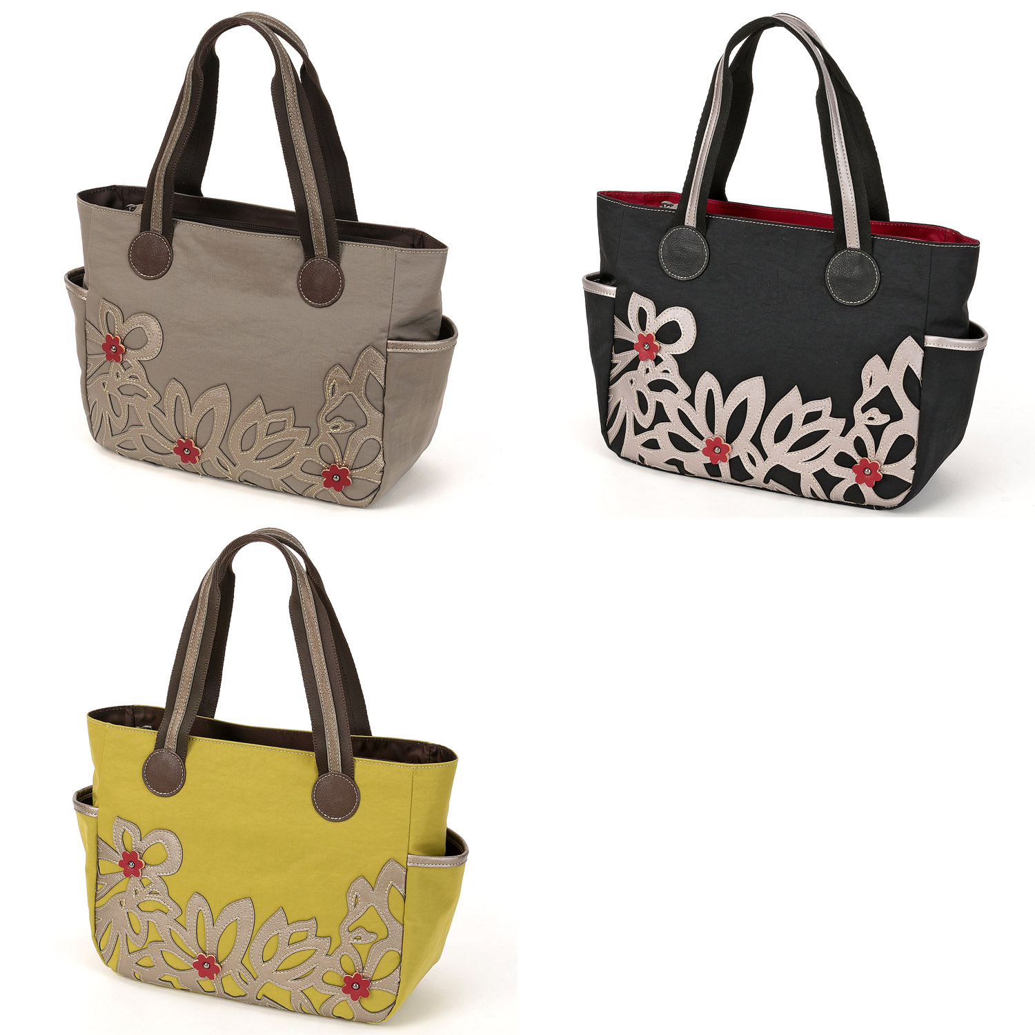 花カットワークバッグ