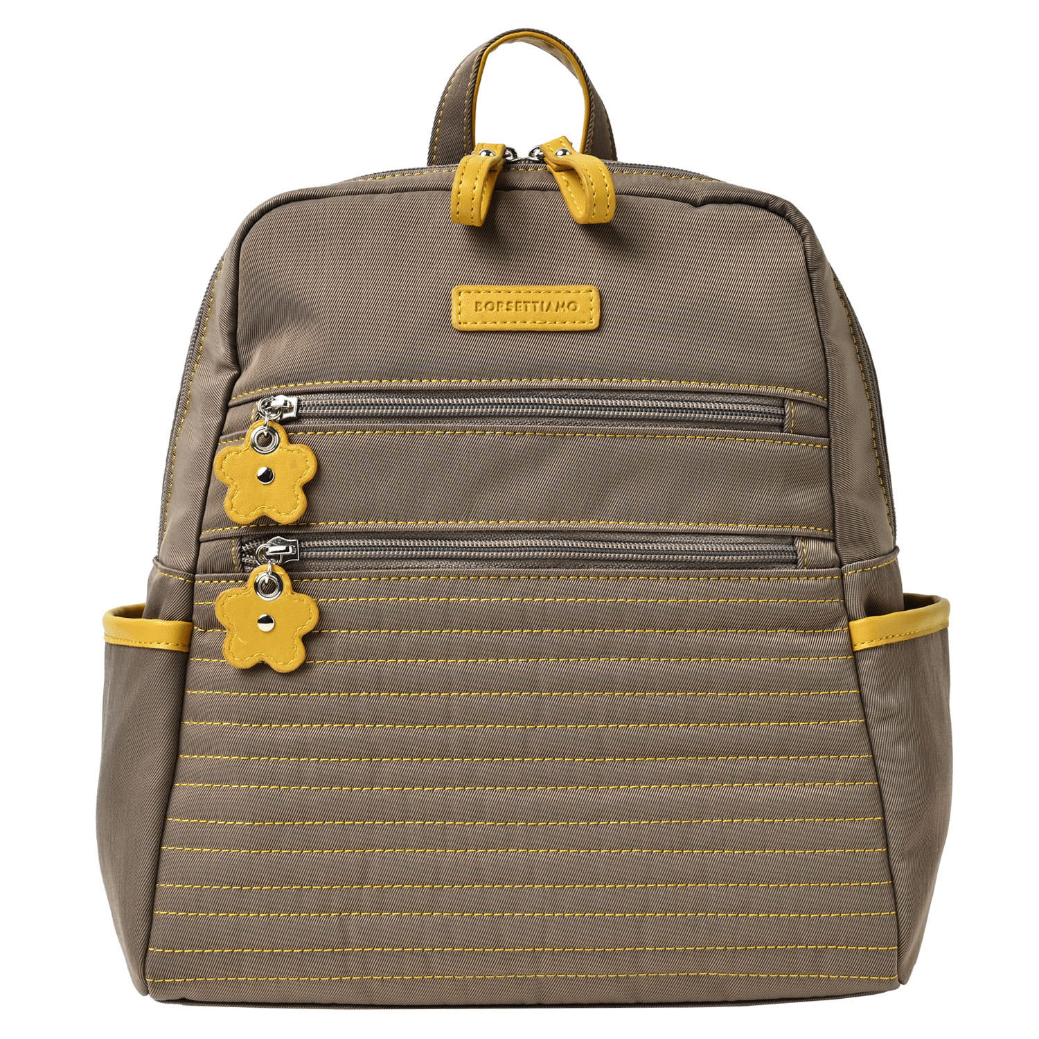 BORSETTIAMO ステッチ山型リュックサック - 画像3