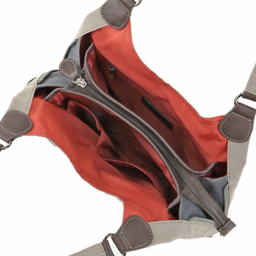 ドットパッチワークあおり型トートバッグ - 画像3