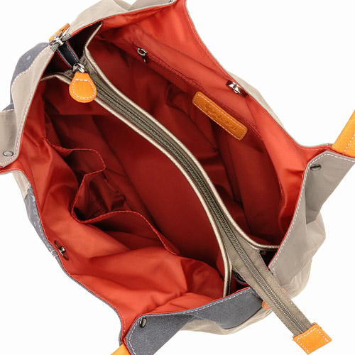 デニムドット丸型トートバッグ - 画像3