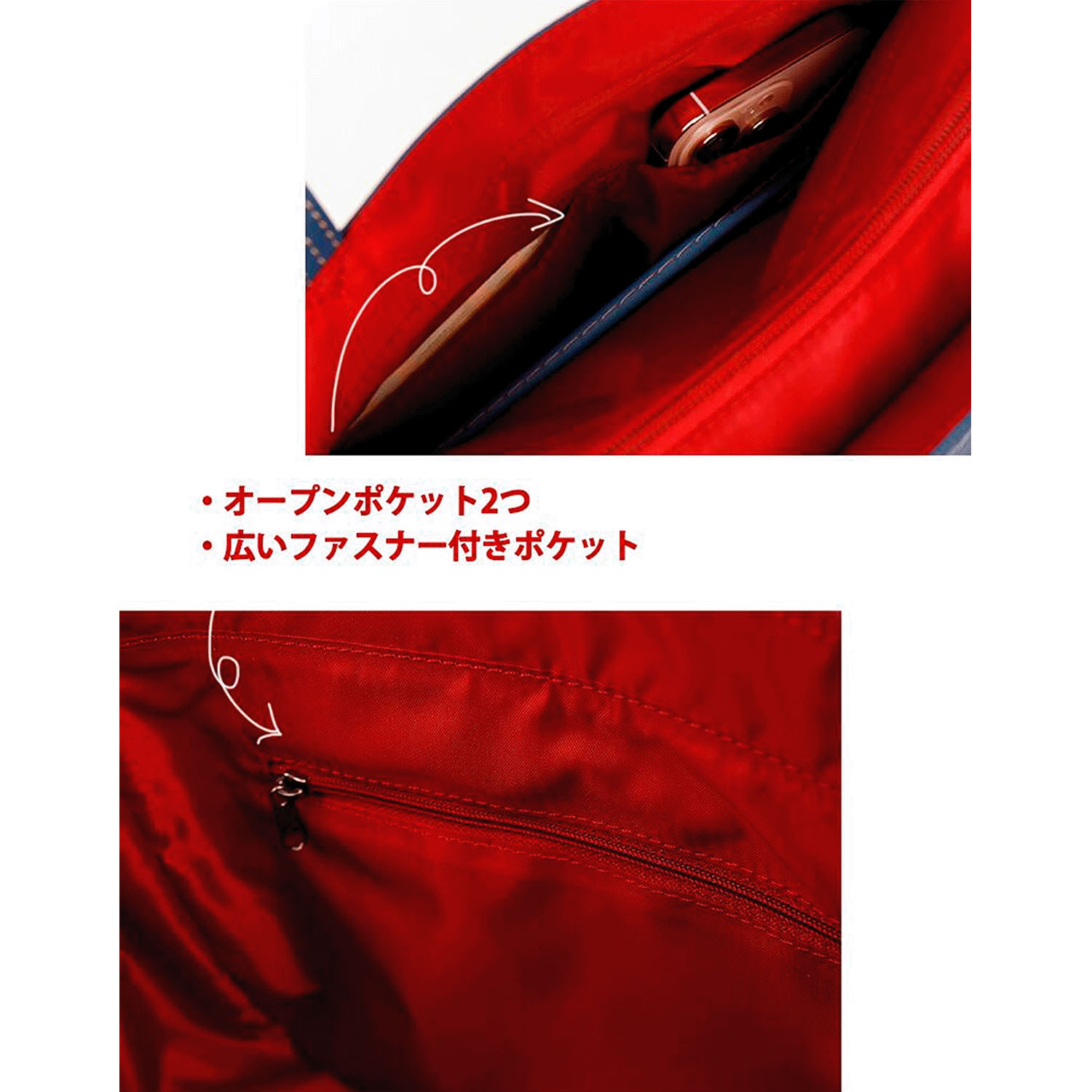 カラーファスナートートバッグ - 画像12