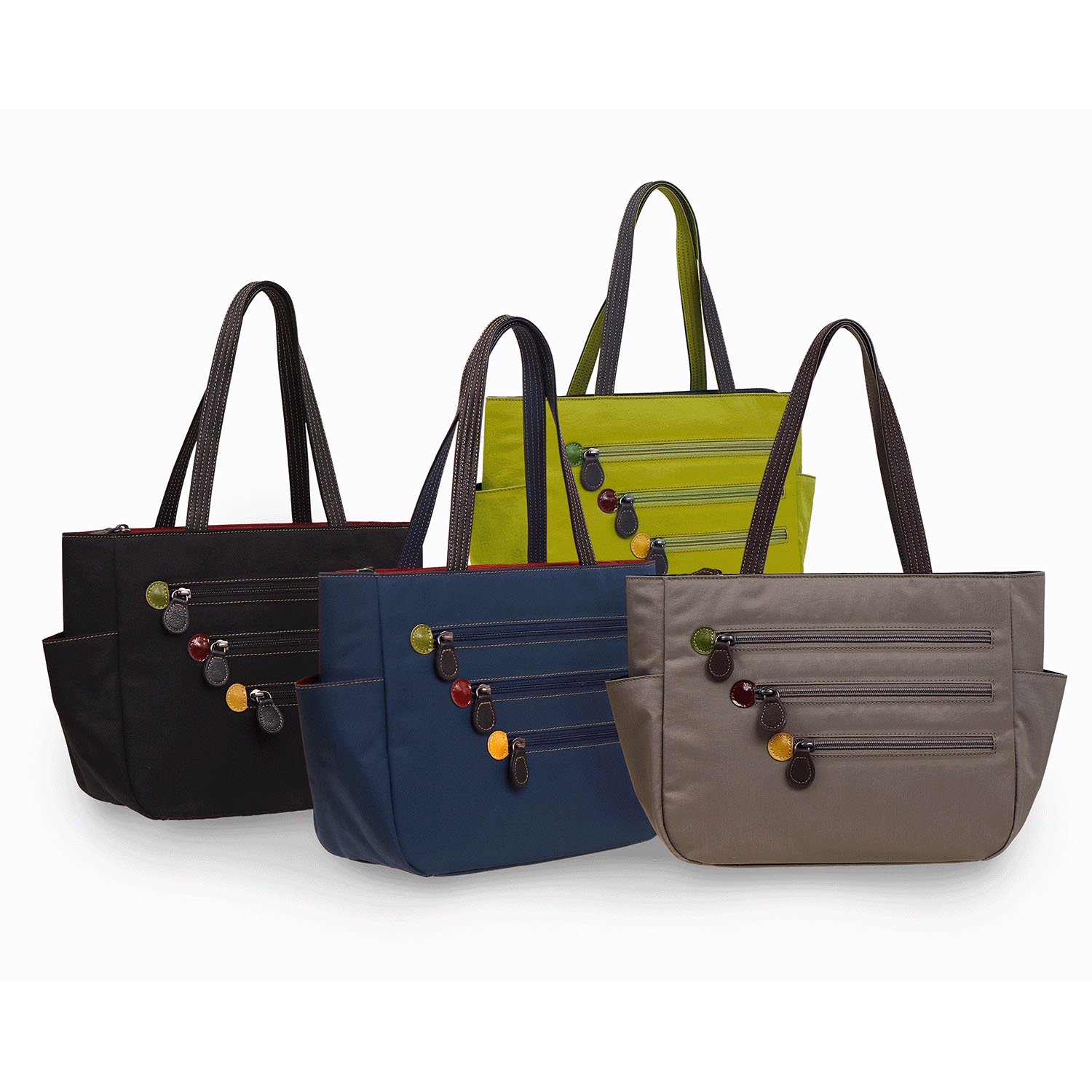 カラーファスナートートバッグ - 画像1