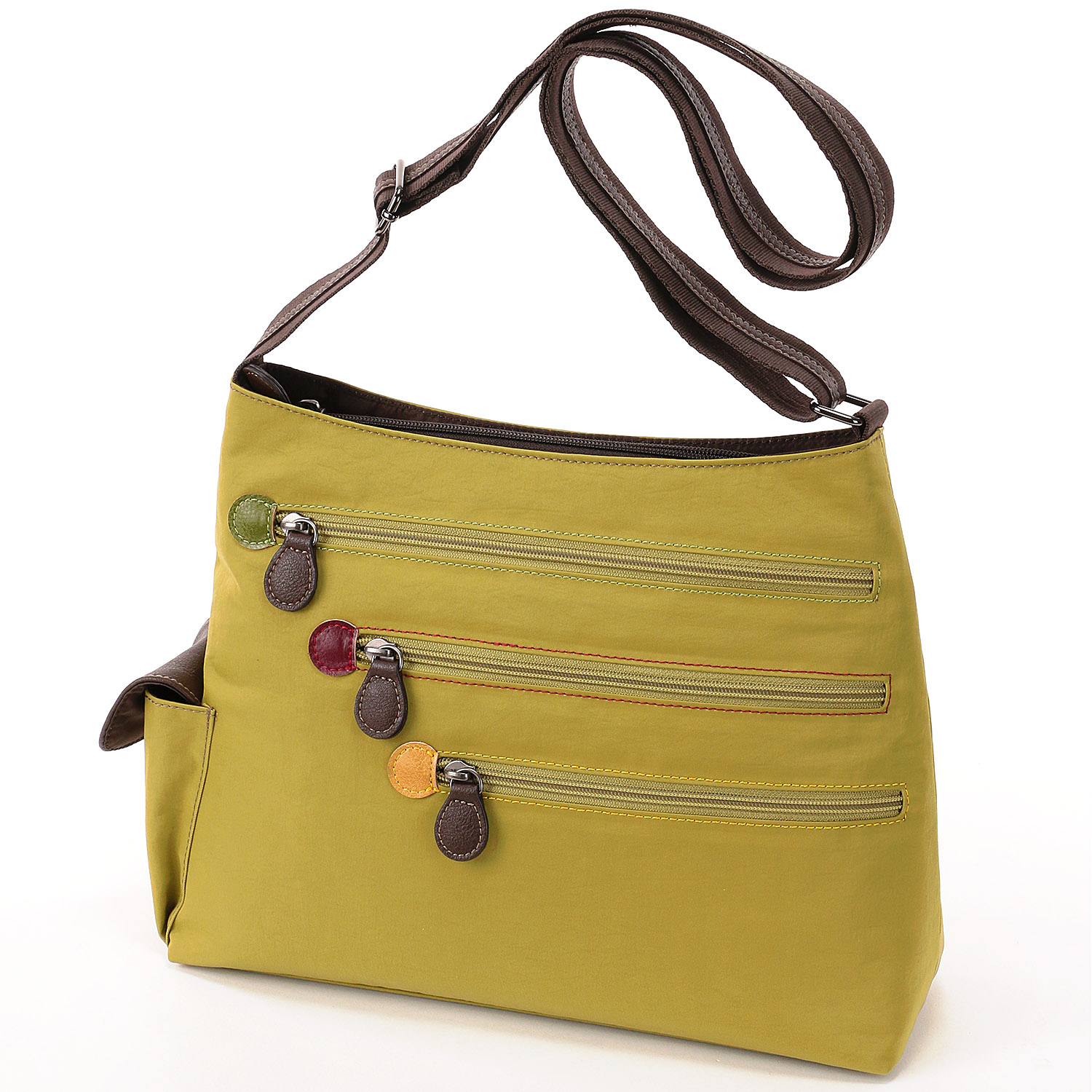 カラーファスナーショルダーバッグ - 画像4