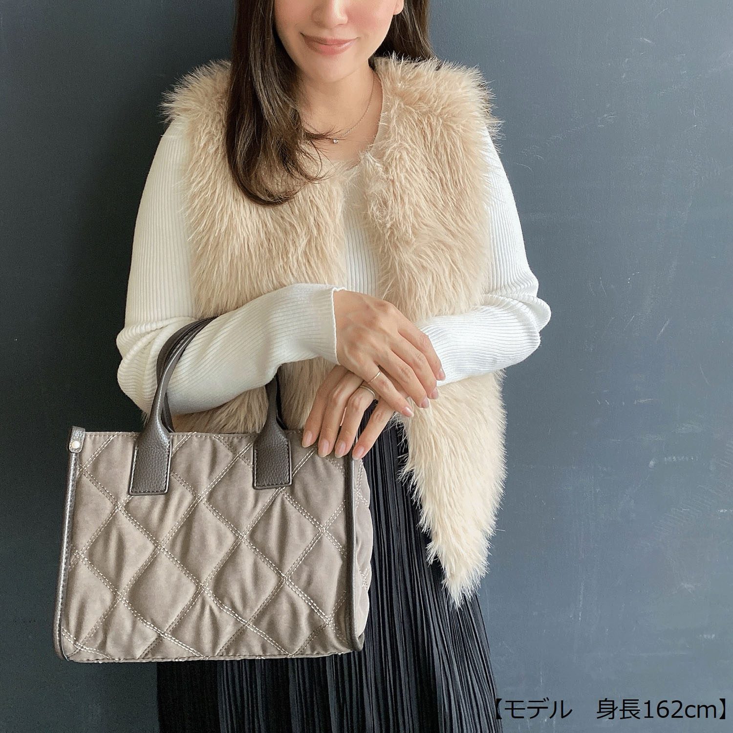 ピーチスキンキルト2WAYバッグ - 画像2