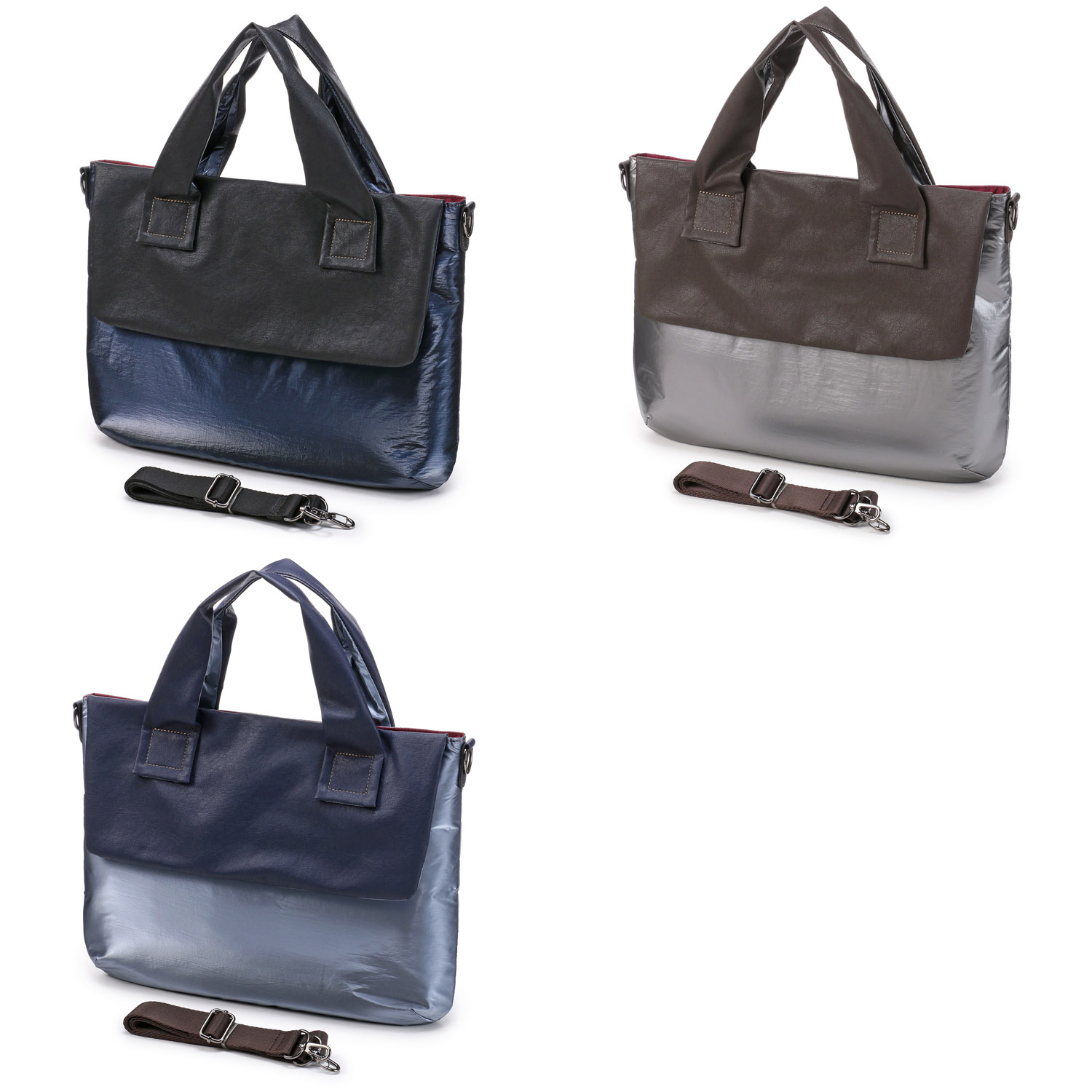 メタリック2WAYトートバッグ