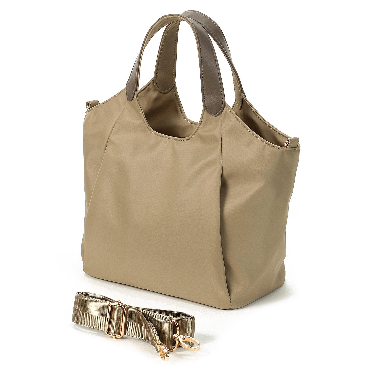 COOCO ダブルジップポケット2WAYミニトートバッグ - 画像3