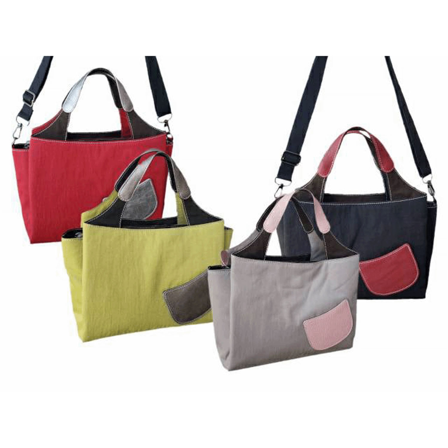 ツートンハンドル2WAYバッグ - 画像2