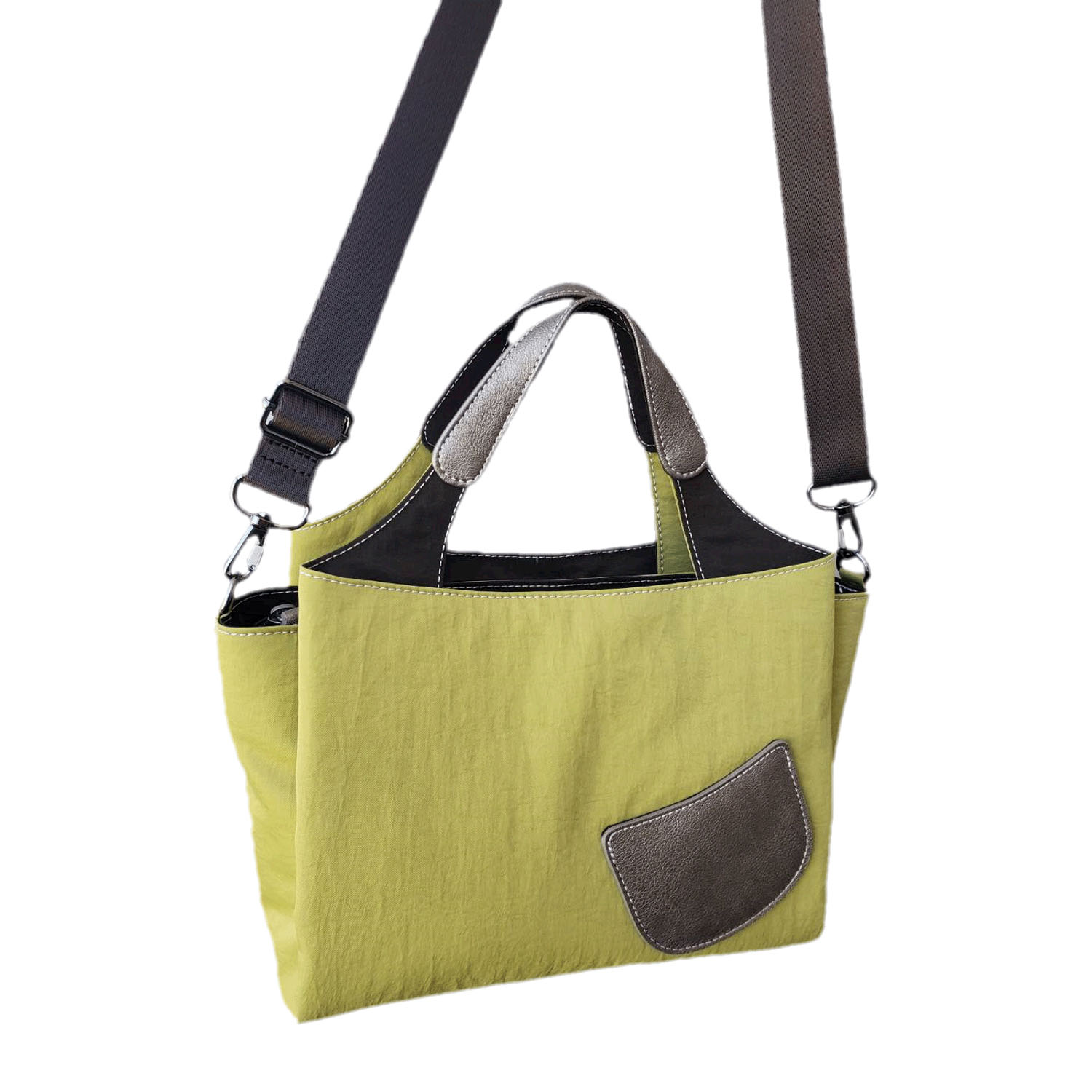 ツートンハンドル2WAYバッグ - 画像10