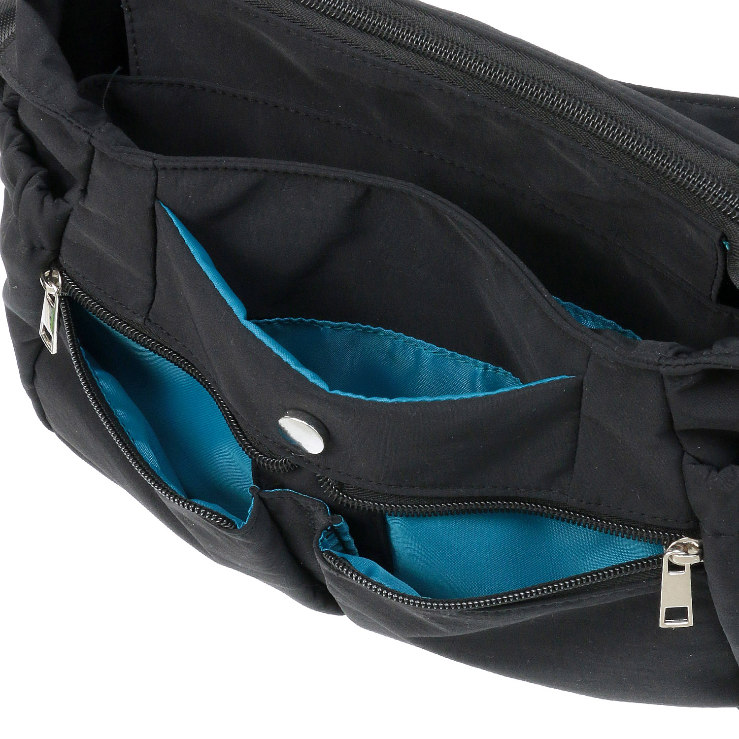 時短 カシメ多収納Wファスナーショルダーバッグ - 画像7