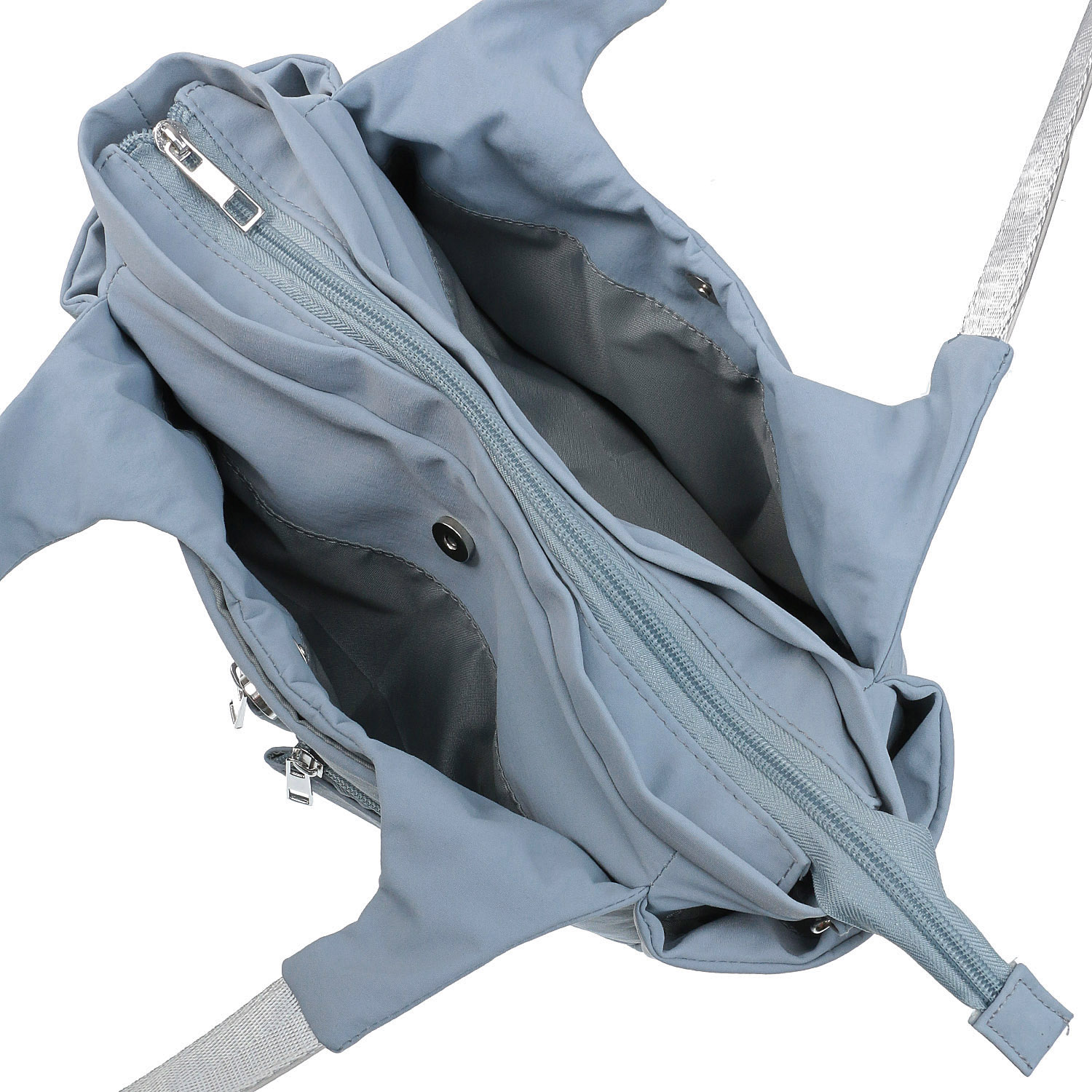 時短 カシメ多収納Wファスナ－2WAYバッグ - 画像6