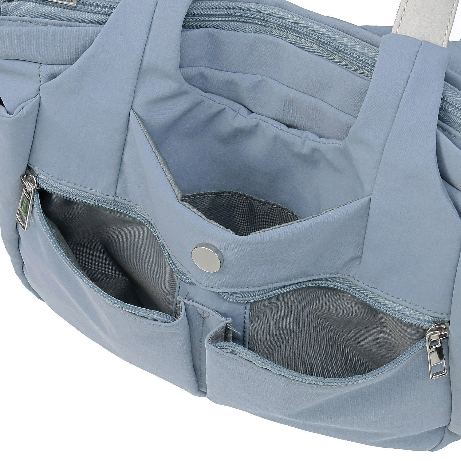 時短 カシメ多収納Wファスナ－2WAYバッグ - 画像8