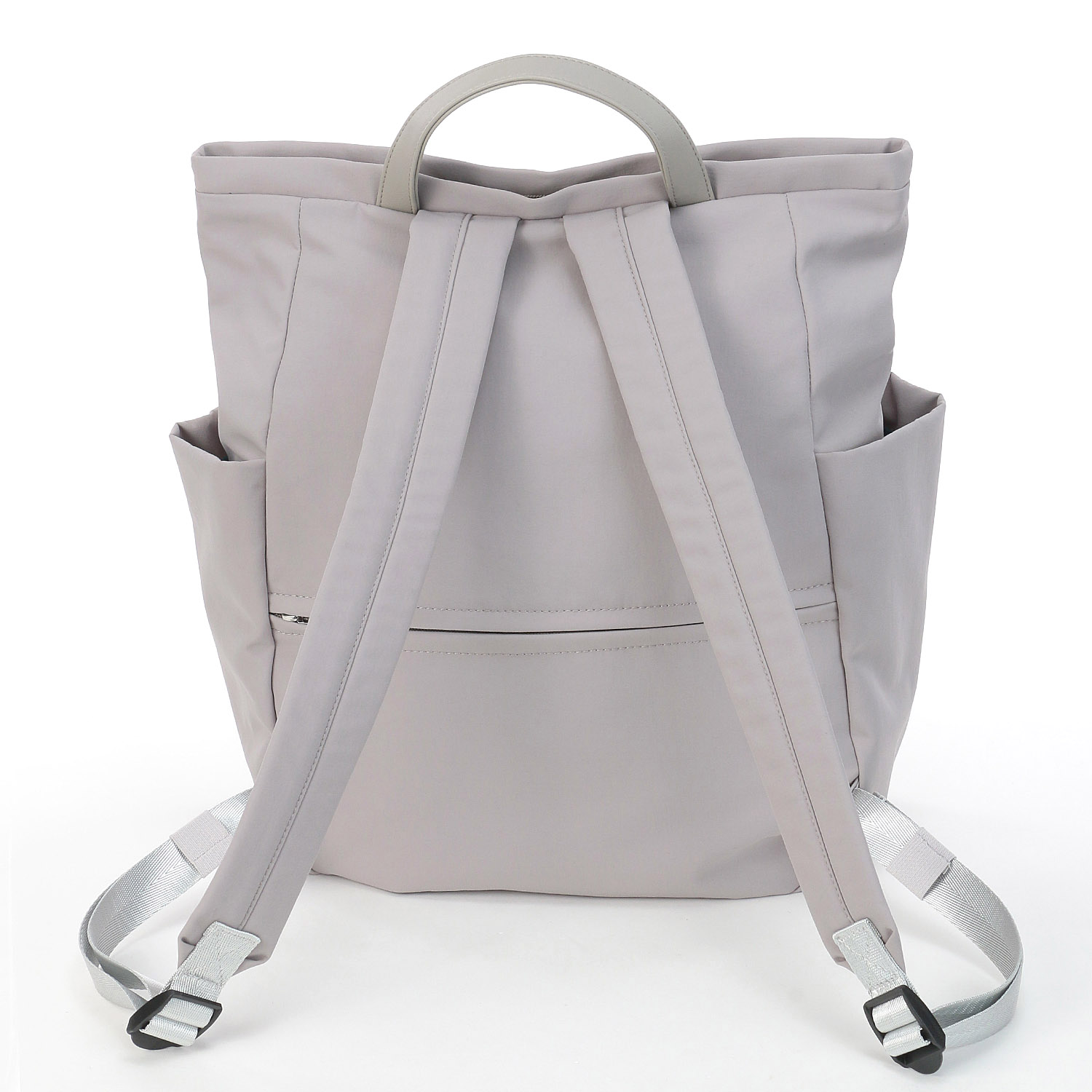 時短 カシメ多収納Wファスナ－リュックサック - 画像2