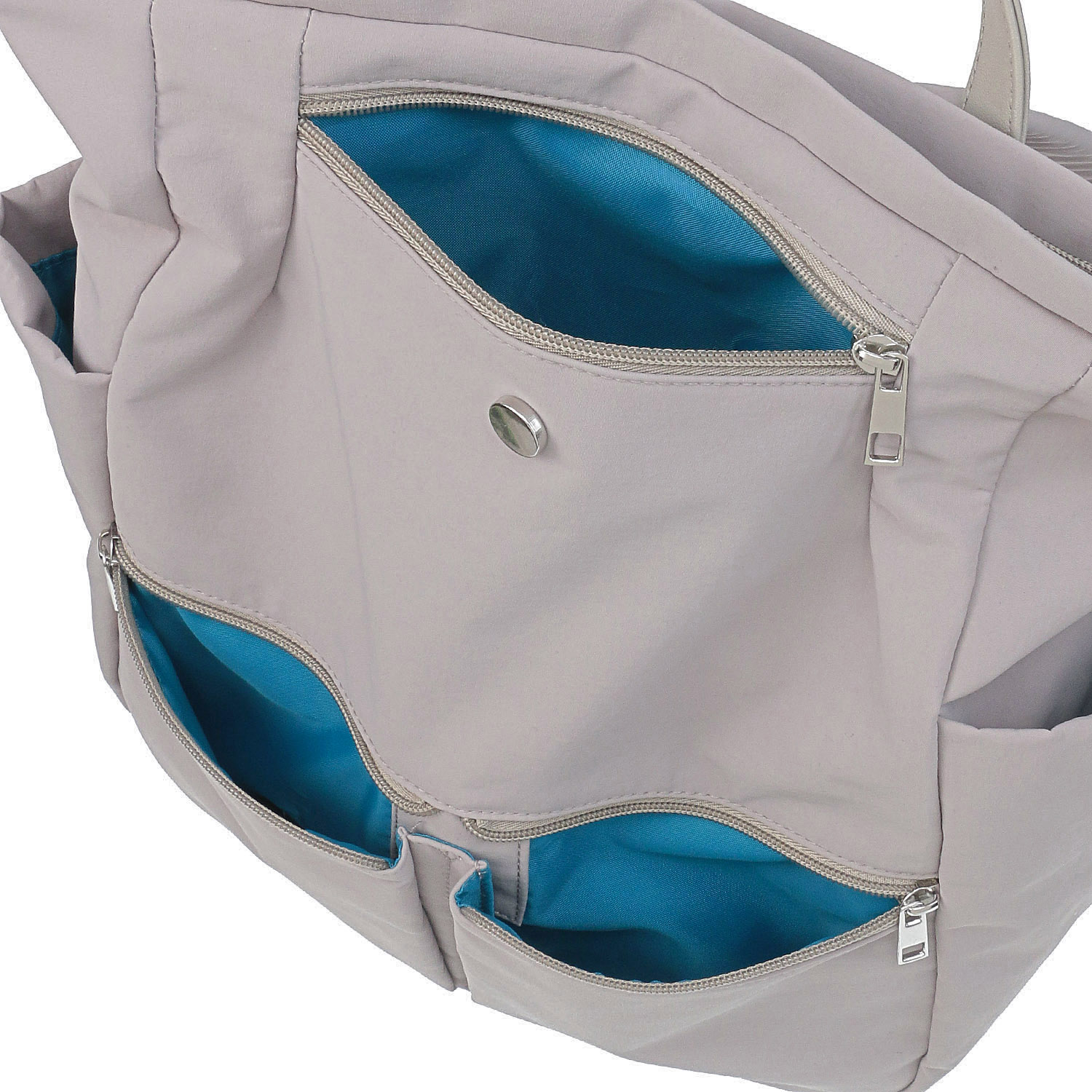 時短 カシメ多収納Wファスナ－リュックサック - 画像4