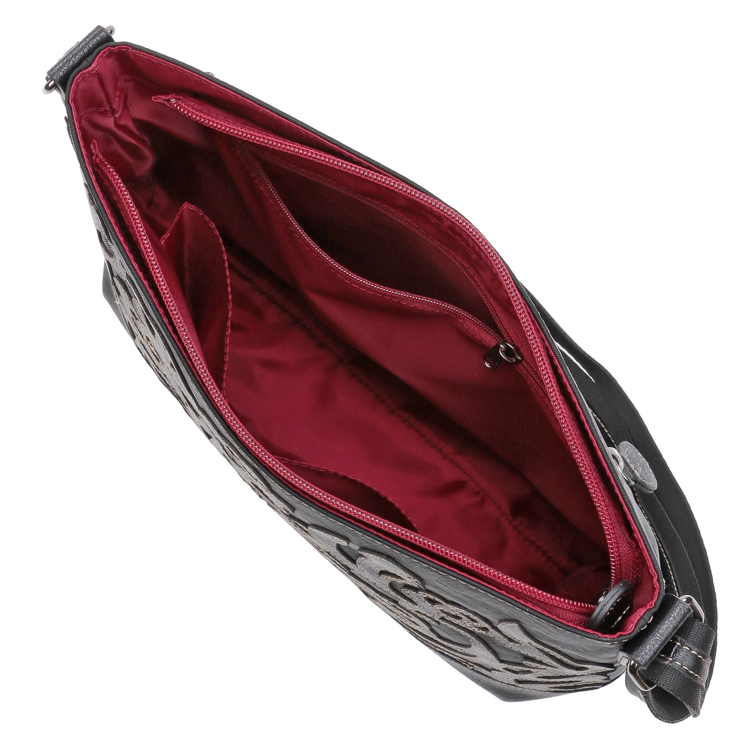 カットワーク横型ショルダーバッグ - 画像6