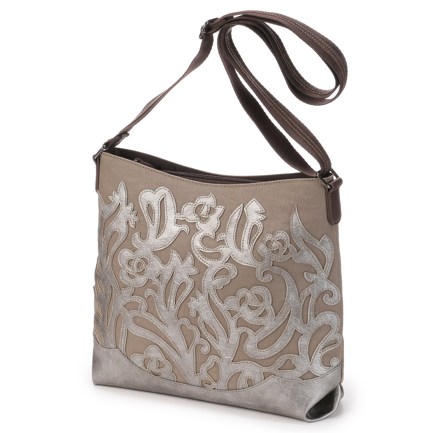 カットワーク横型ショルダーバッグ - 画像1