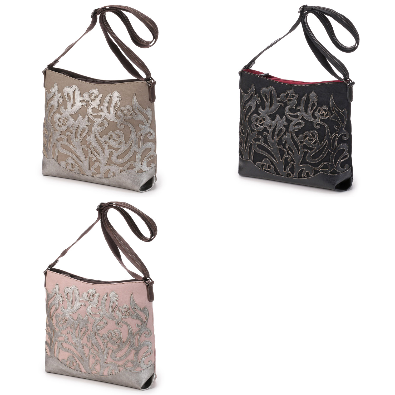 カットワーク横型ショルダーバッグ - 画像1