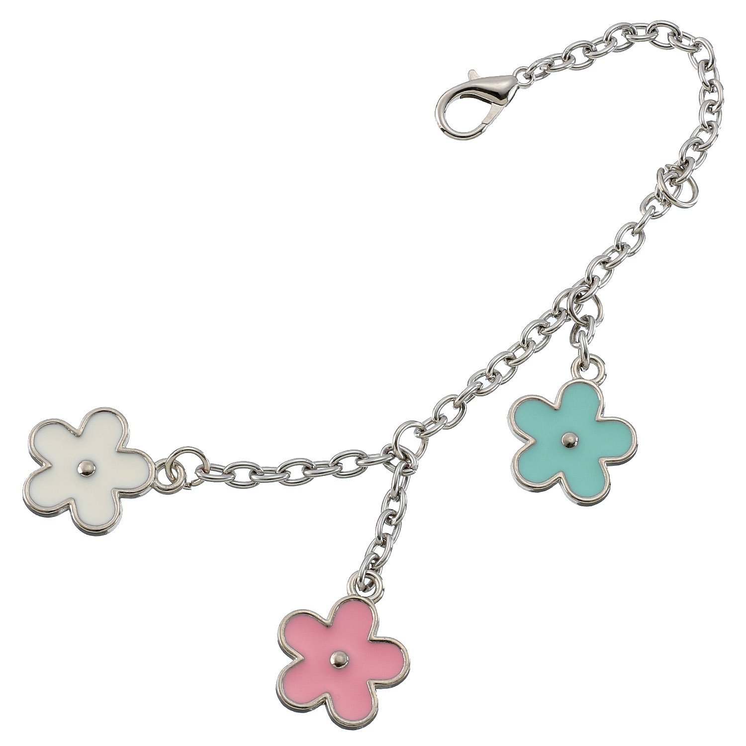 花チャーム付ツイルナイロンショルダーバッグ - 画像8