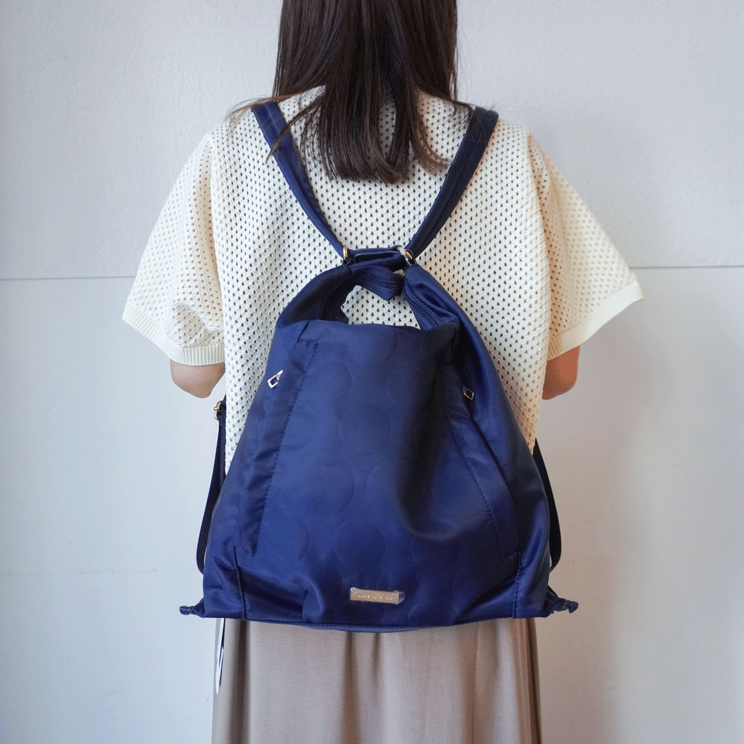 marie claire bis 水玉エンボス2WAYリュックサック